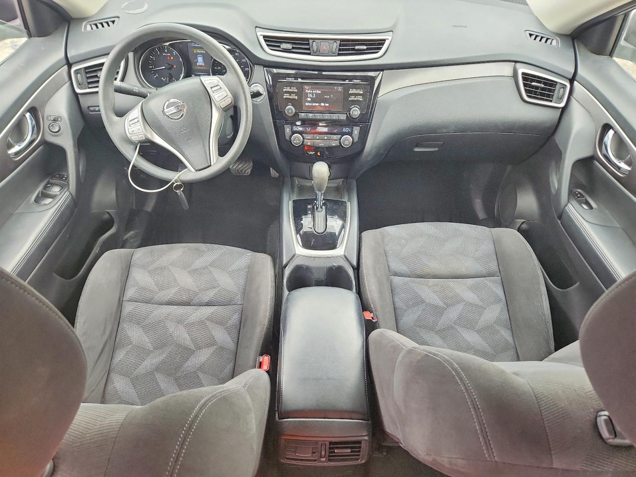 2015 Nissan Rogue Sv Silver vin: KNMAT2MV2FP502943
