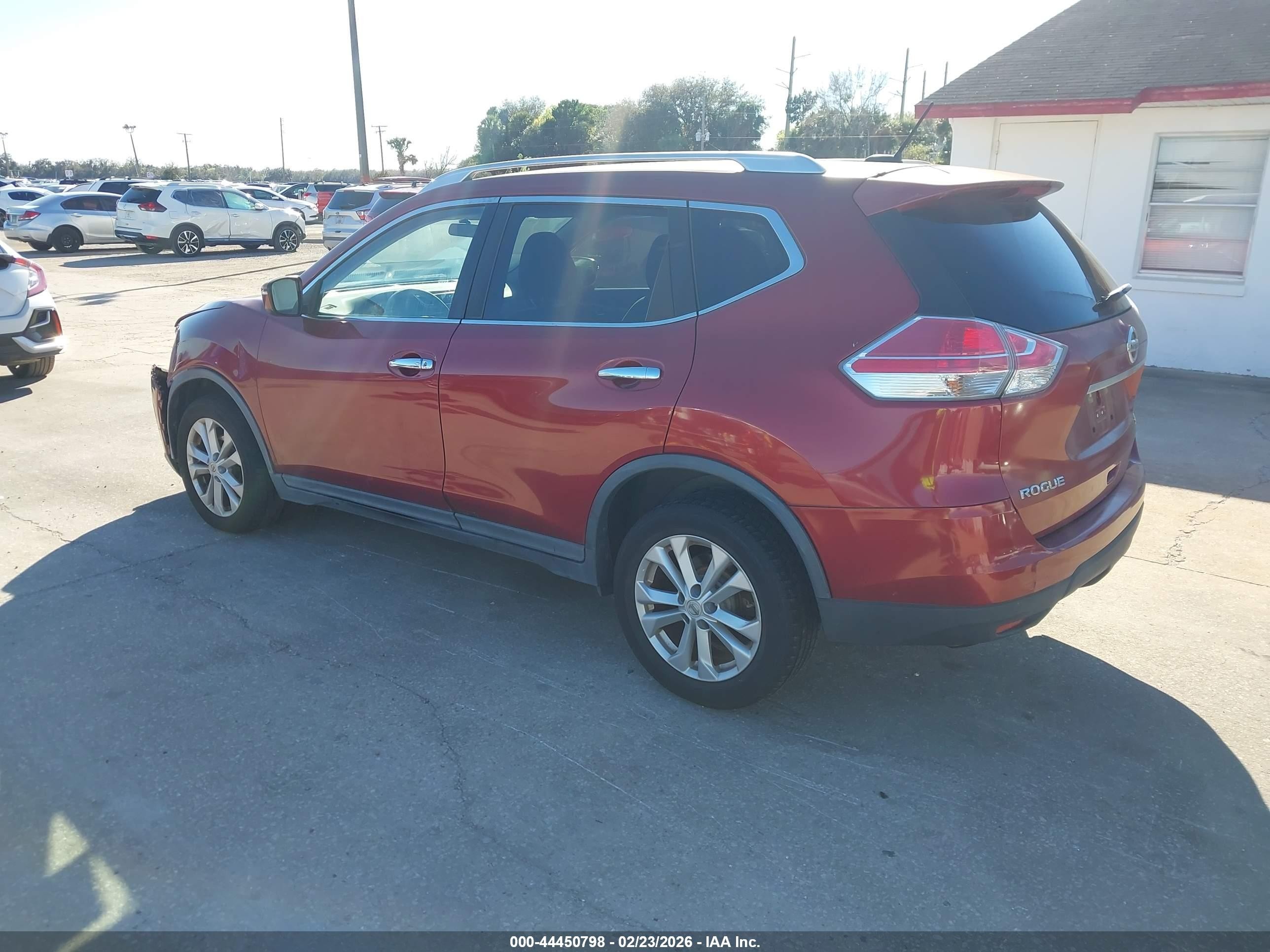 2015 Nissan Rogue Sv Red vin: KNMAT2MV2FP507608