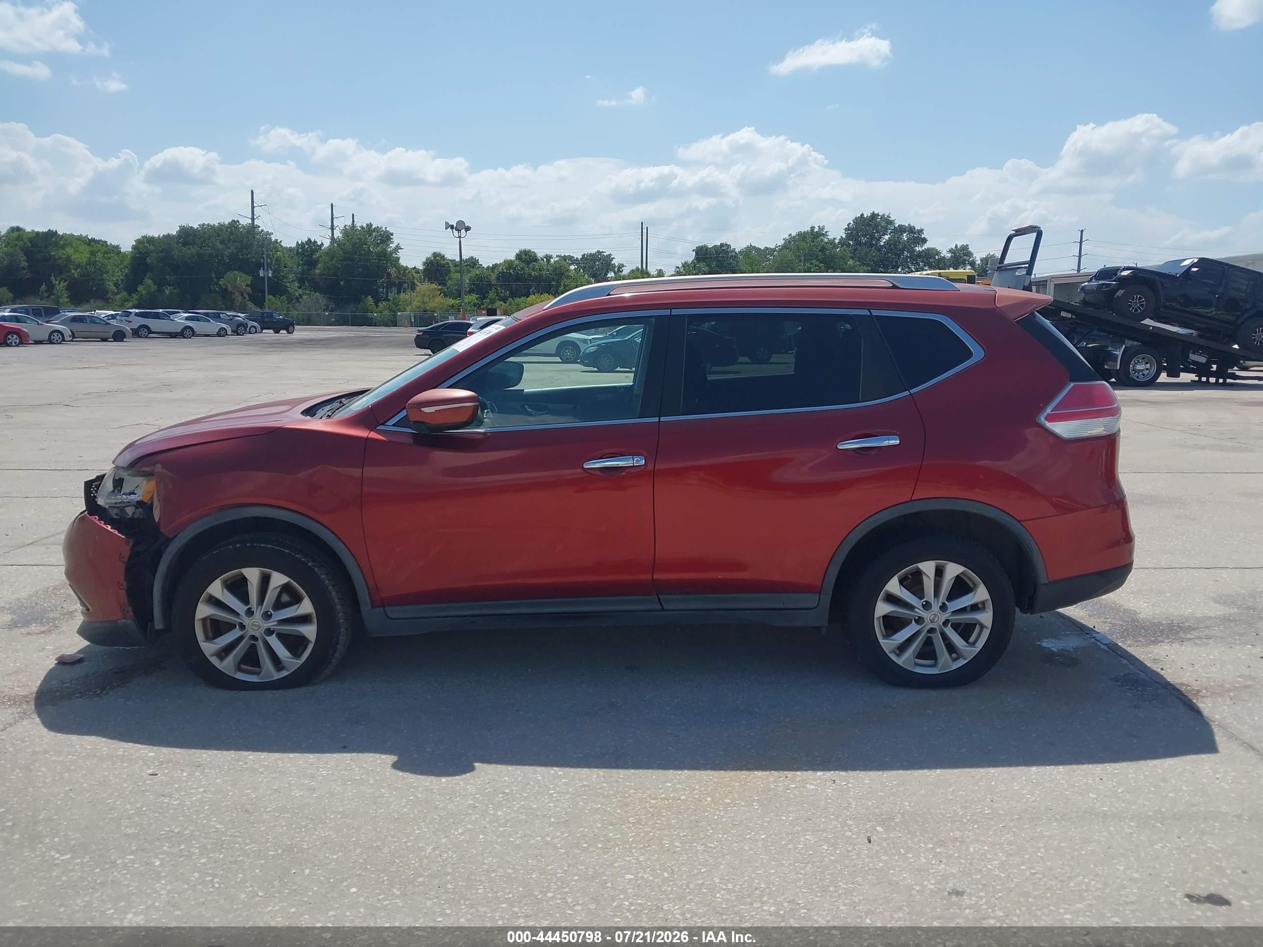 2015 Nissan Rogue Sv Red vin: KNMAT2MV2FP507608