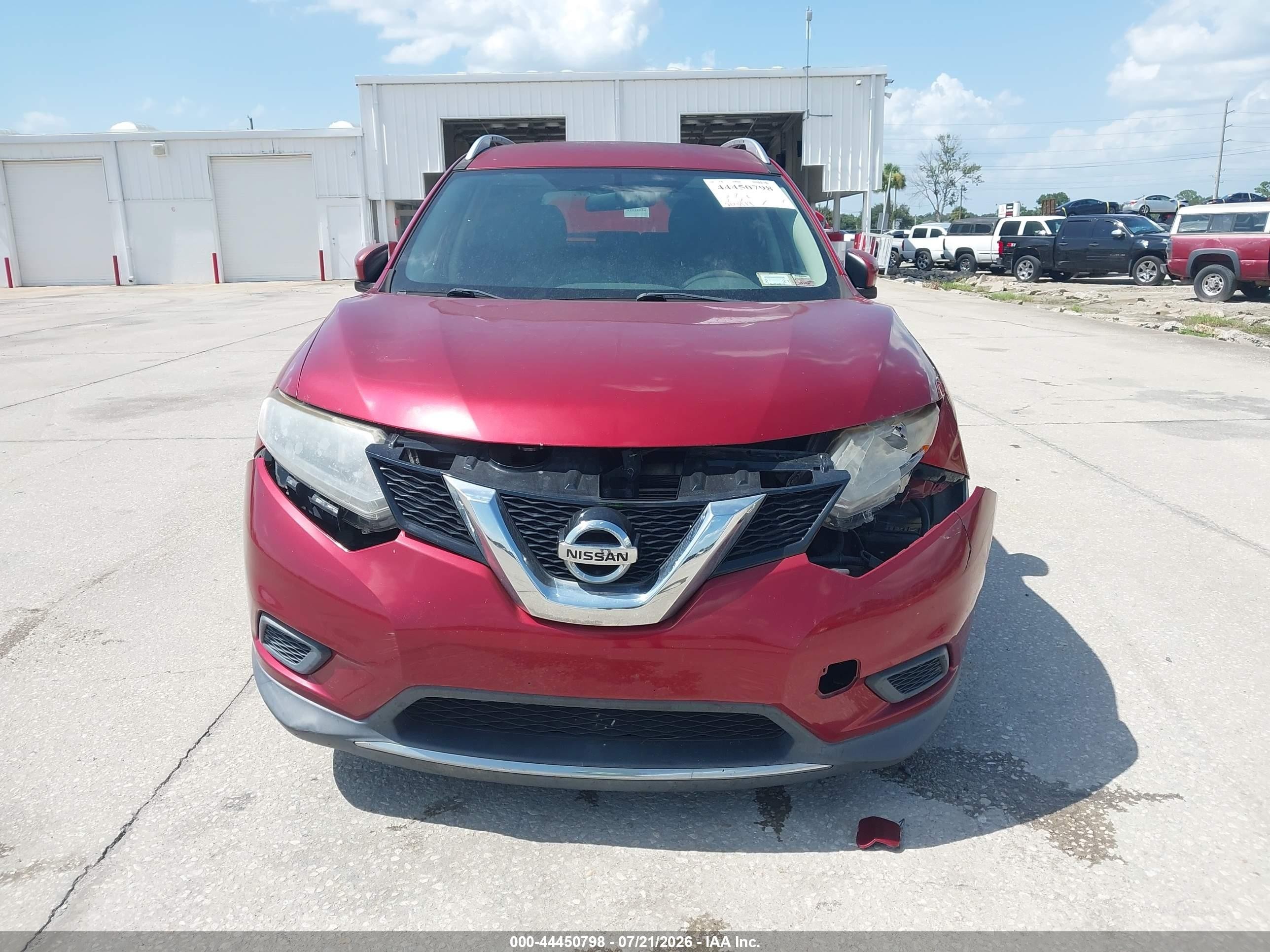 2015 Nissan Rogue Sv Red vin: KNMAT2MV2FP507608