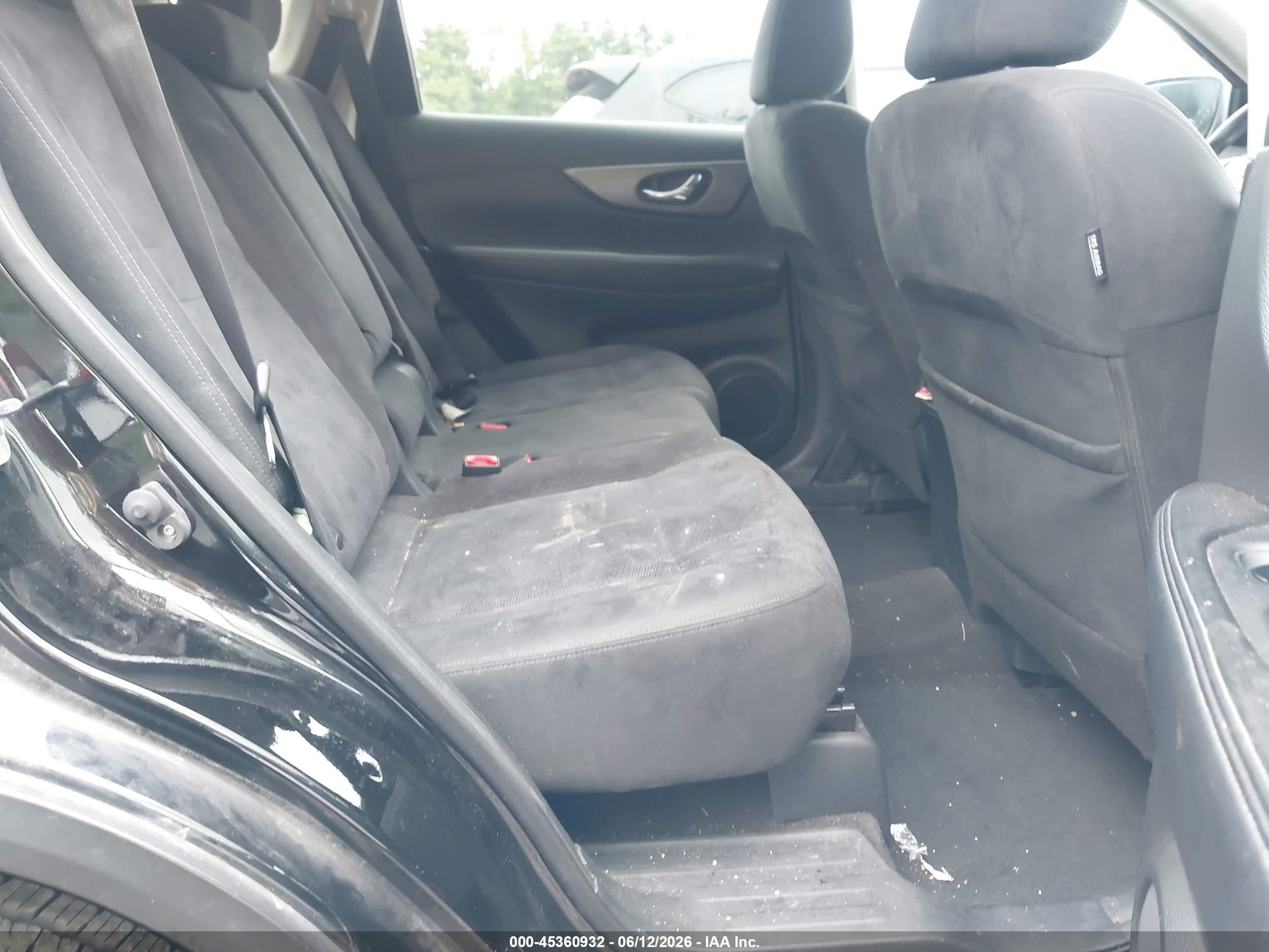 2015 Nissan Rogue Sv Black vin: KNMAT2MV2FP511626