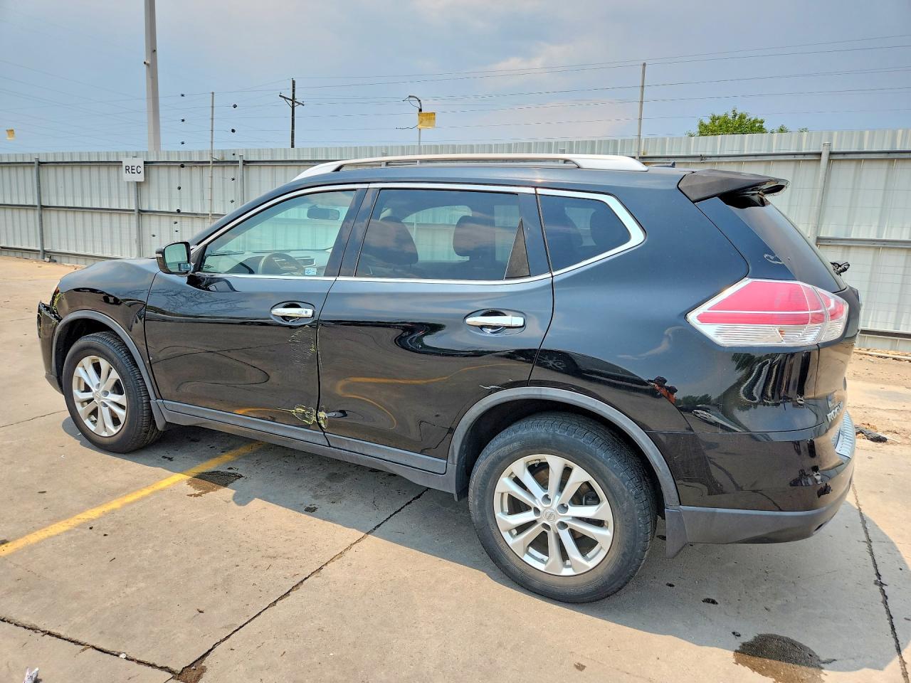 2015 Nissan Rogue Sv Black vin: KNMAT2MV2FP513716