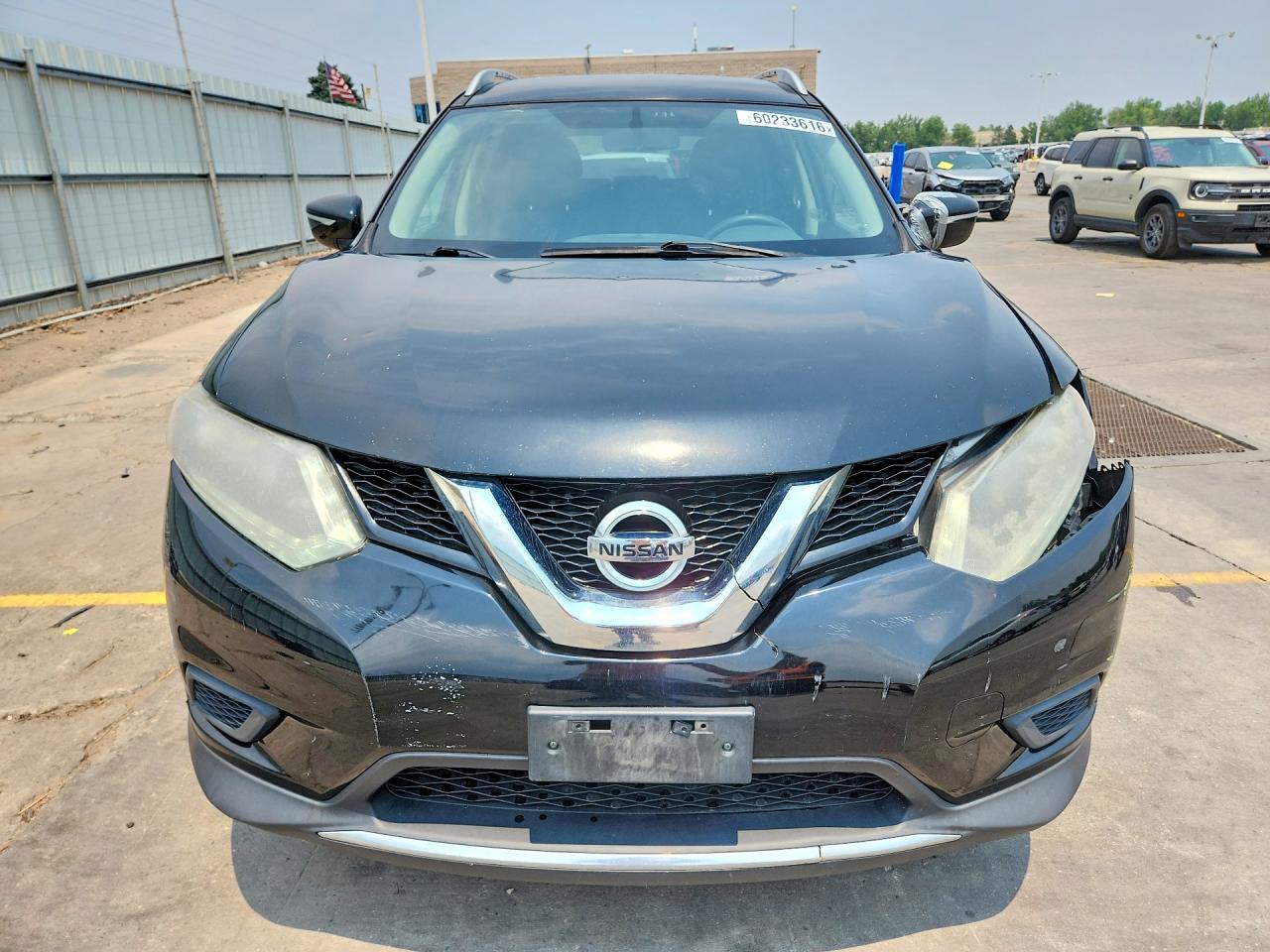 2015 Nissan Rogue Sv Black vin: KNMAT2MV2FP513716