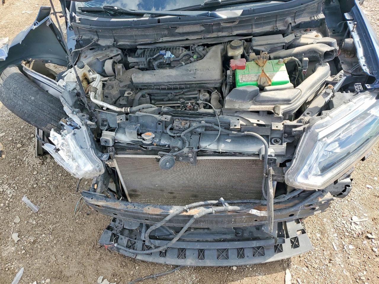 2015 Nissan Rogue S Синий vin: KNMAT2MV2FP514588