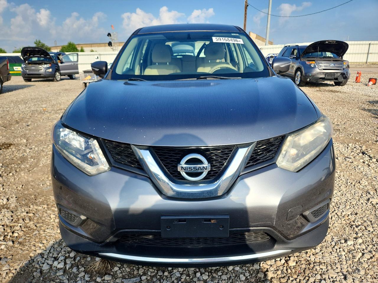 2015 Nissan Rogue S Gray vin: KNMAT2MV2FP521542
