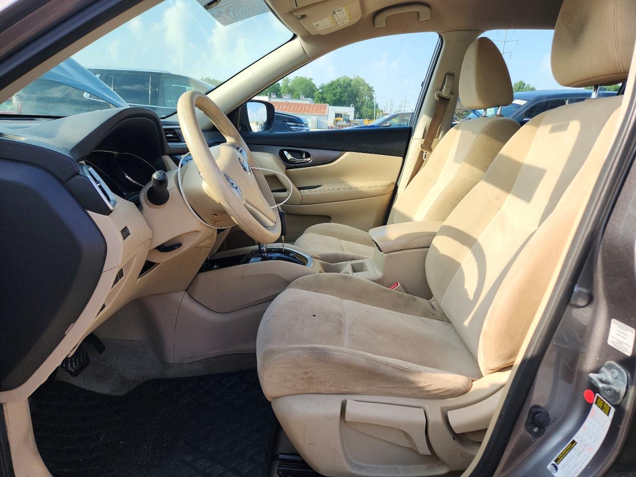 2015 Nissan Rogue S Gray vin: KNMAT2MV2FP521542