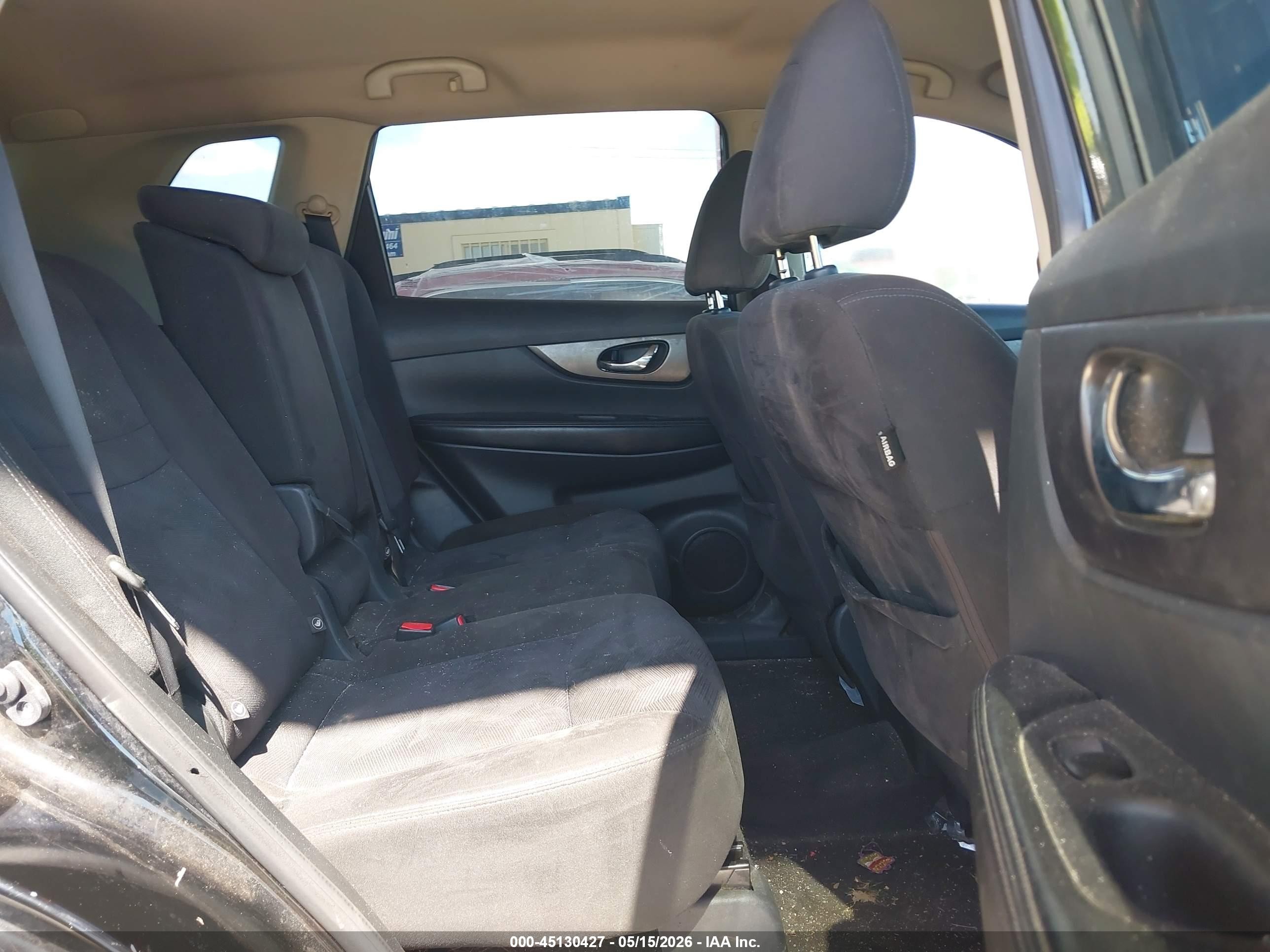 2015 Nissan Rogue Sv Black vin: KNMAT2MV2FP523940