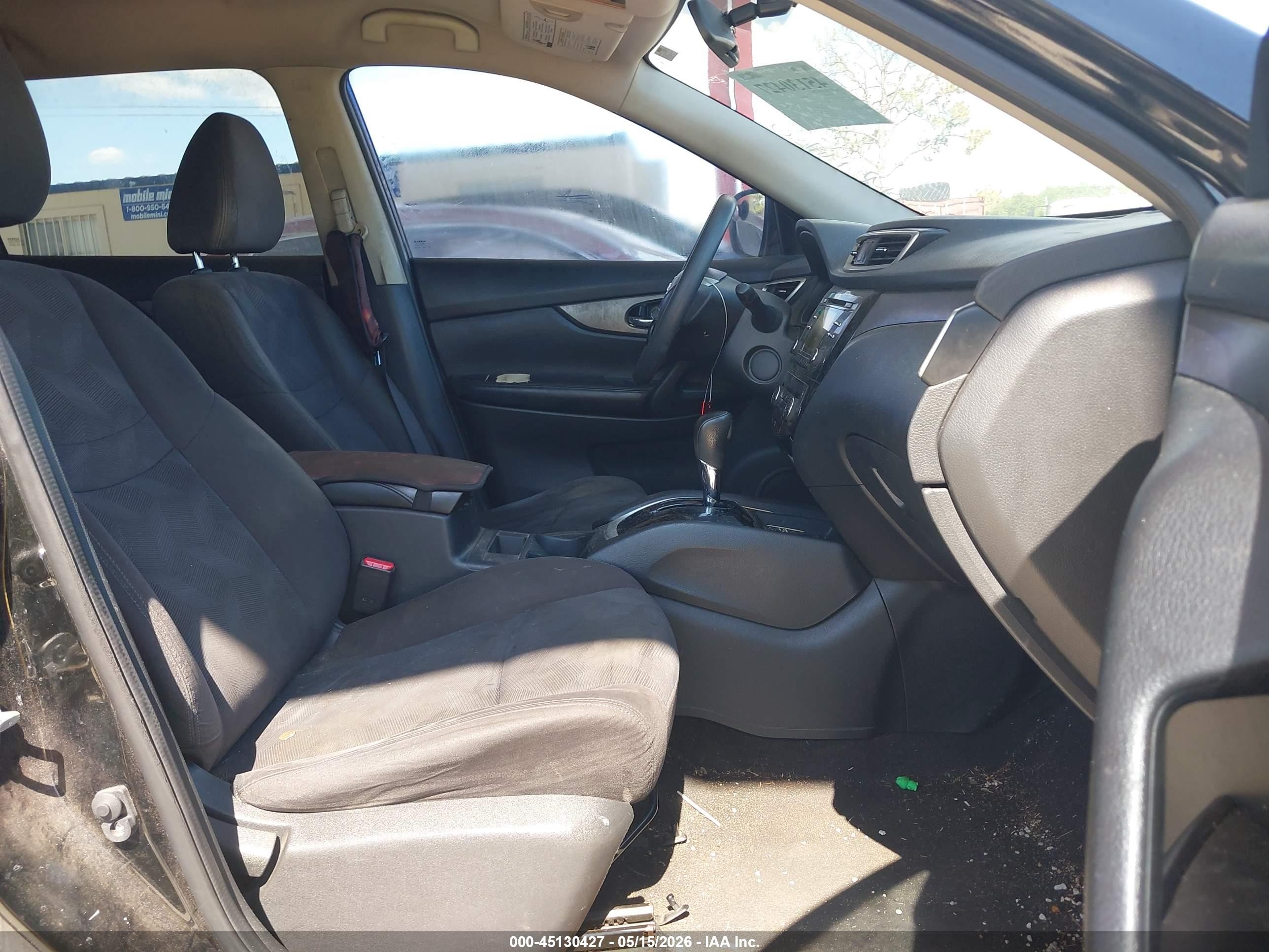 2015 Nissan Rogue Sv Black vin: KNMAT2MV2FP523940