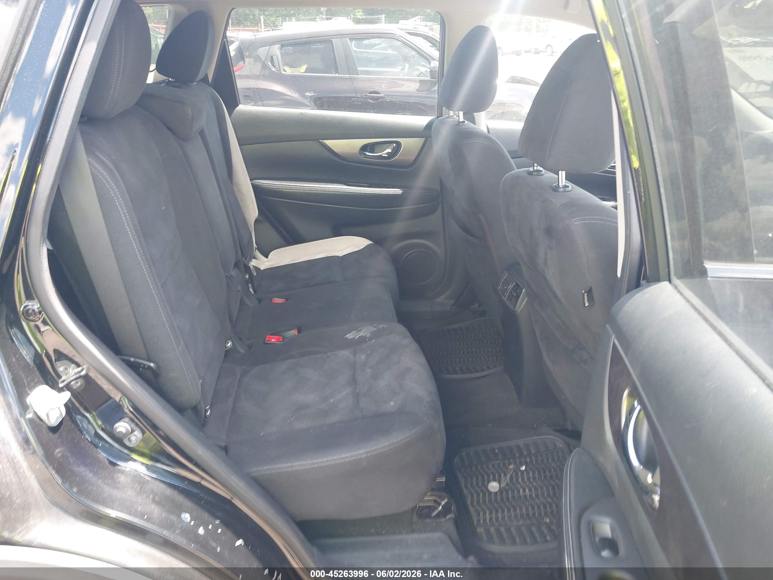 2015 Nissan Rogue Sv Black vin: KNMAT2MV2FP525302