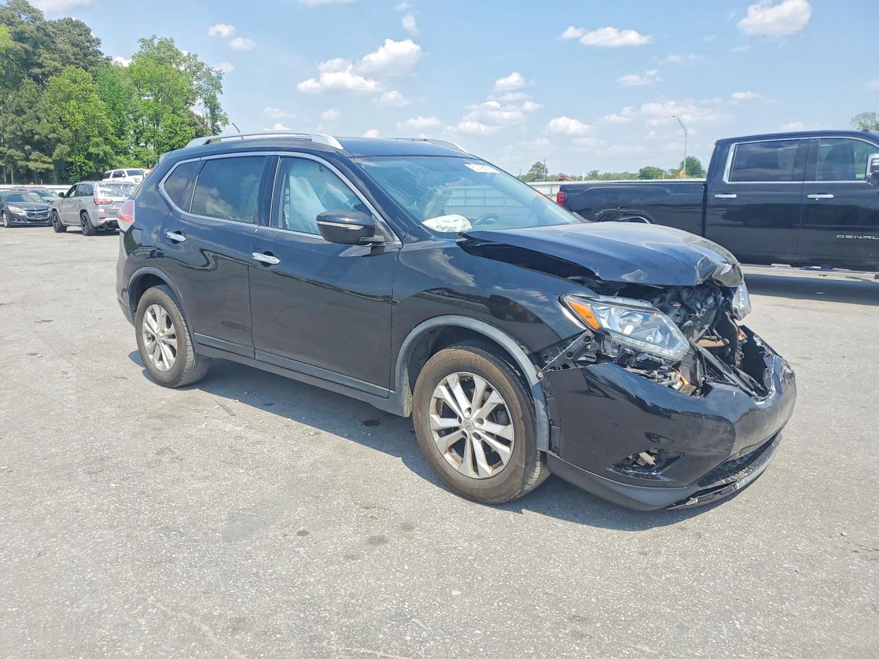 2015 Nissan Rogue Sv Black vin: KNMAT2MV2FP536431