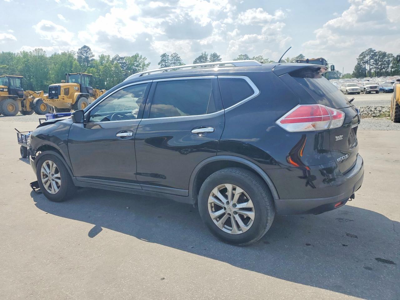 2015 Nissan Rogue Sv Black vin: KNMAT2MV2FP536431