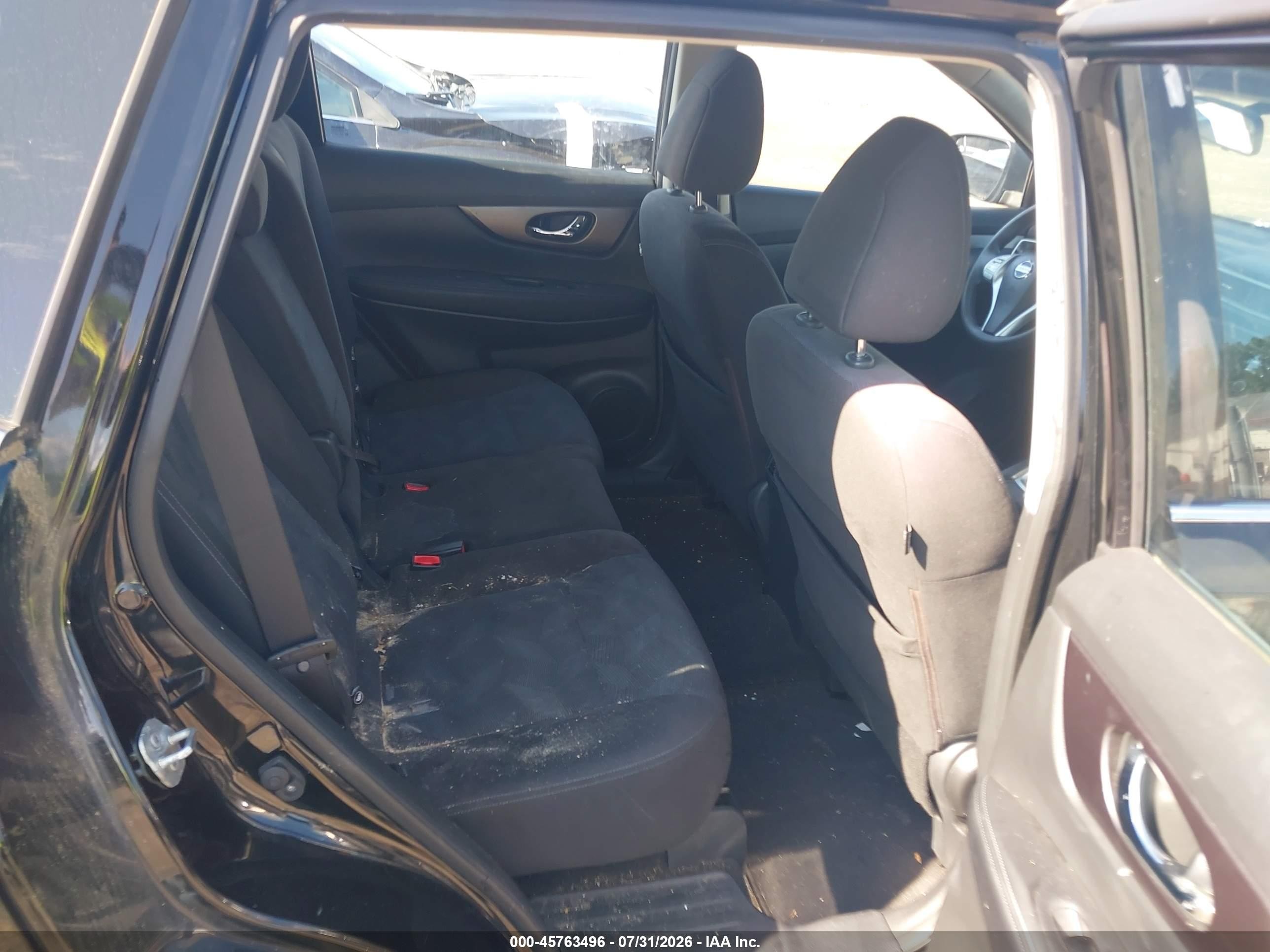 2015 Nissan Rogue S Black vin: KNMAT2MV2FP537840