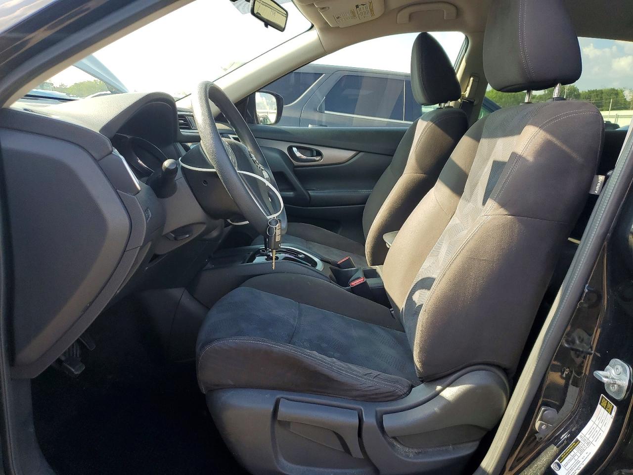 2015 Nissan Rogue S Черный vin: KNMAT2MV2FP537868