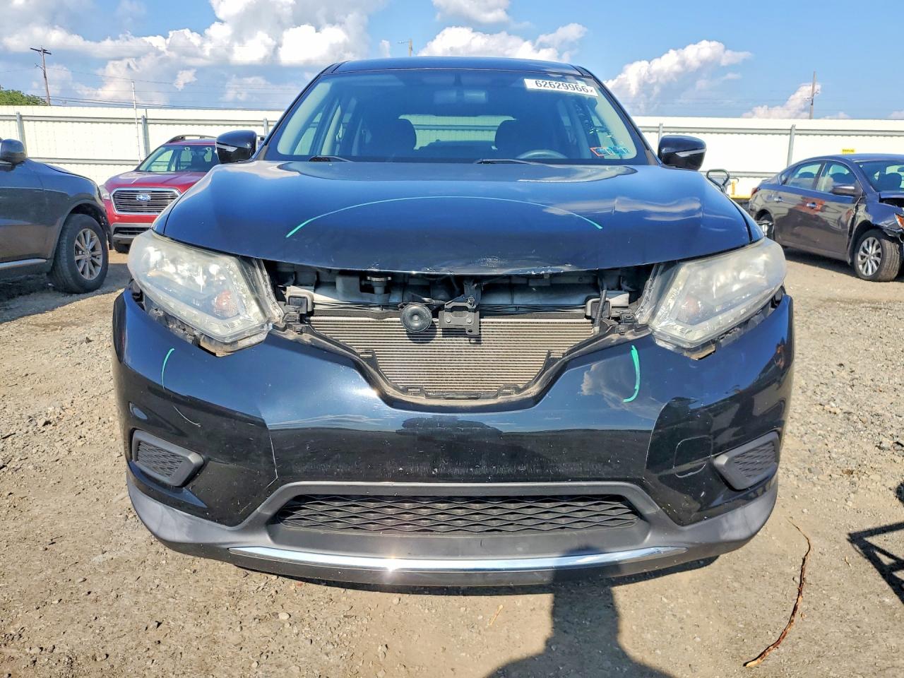 2015 Nissan Rogue S Черный vin: KNMAT2MV2FP537868