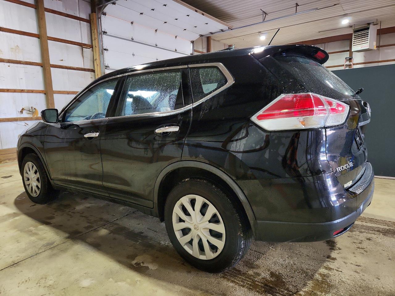 2015 Nissan Rogue S Black vin: KNMAT2MV2FP537921