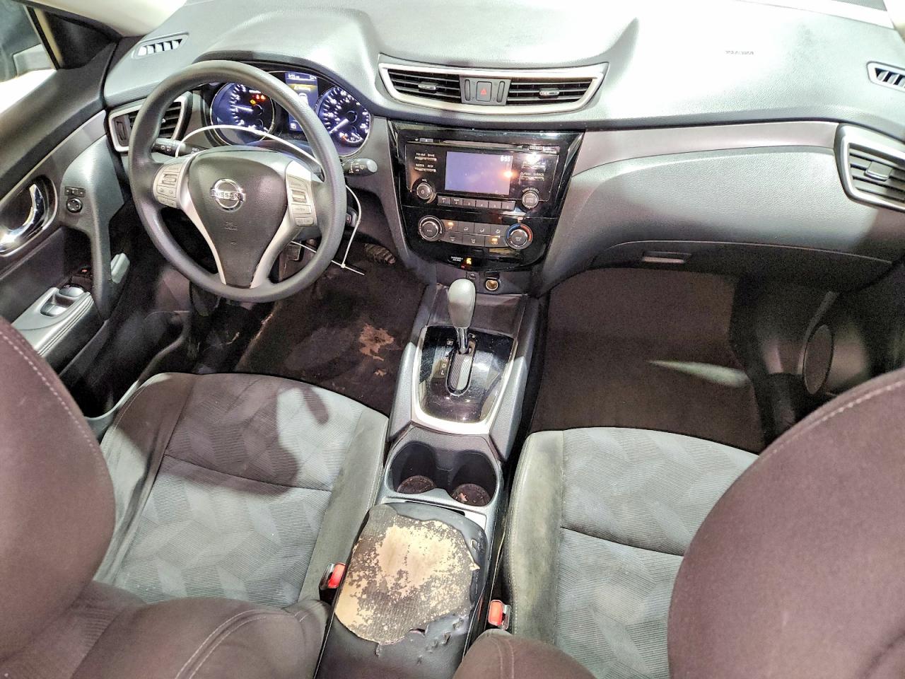 2015 Nissan Rogue S Black vin: KNMAT2MV2FP537921