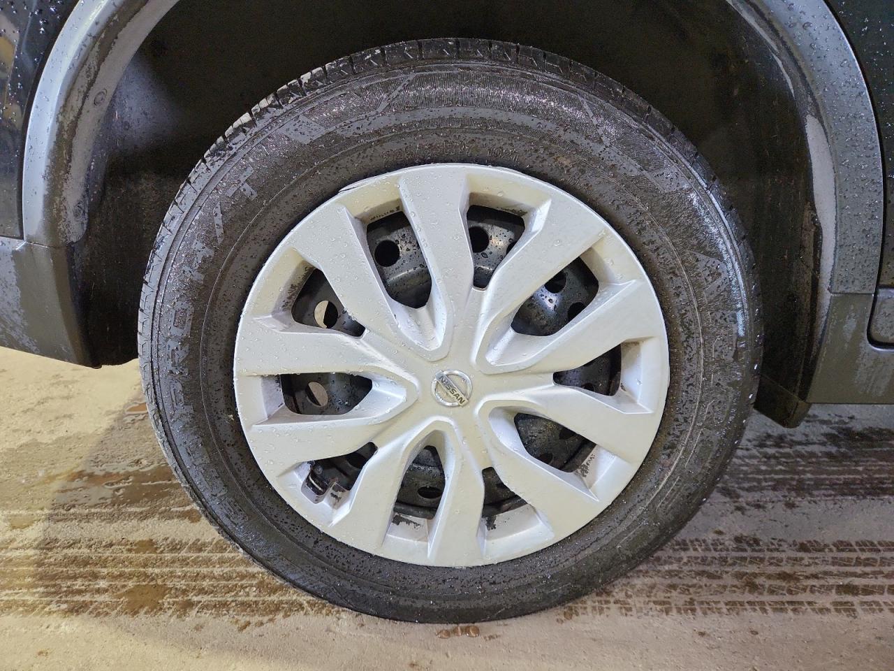 2015 Nissan Rogue S Black vin: KNMAT2MV2FP537921 Damage: Right Rear Wheel Cover, Broken, Replacement Required