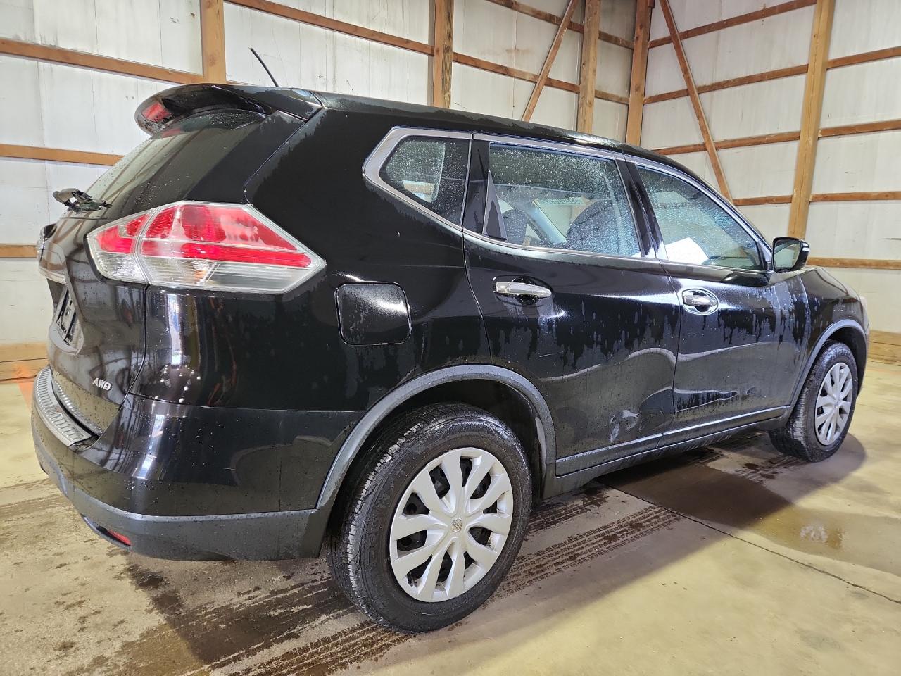 2015 Nissan Rogue S Black vin: KNMAT2MV2FP537921 Damage: Rear Bumper, Multiple Scratches Light, 5