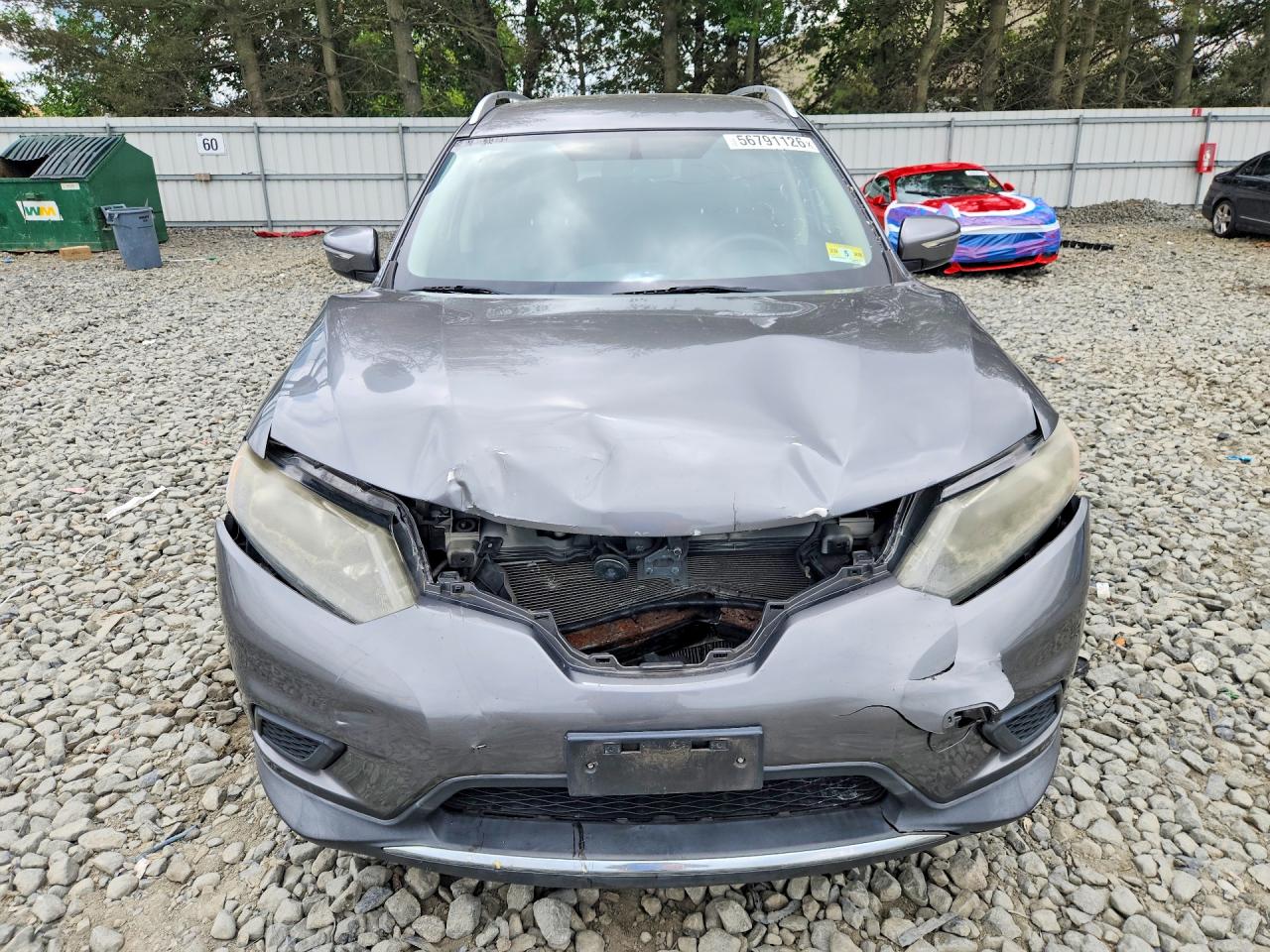 2015 Nissan Rogue Sv White vin: KNMAT2MV2FP545355