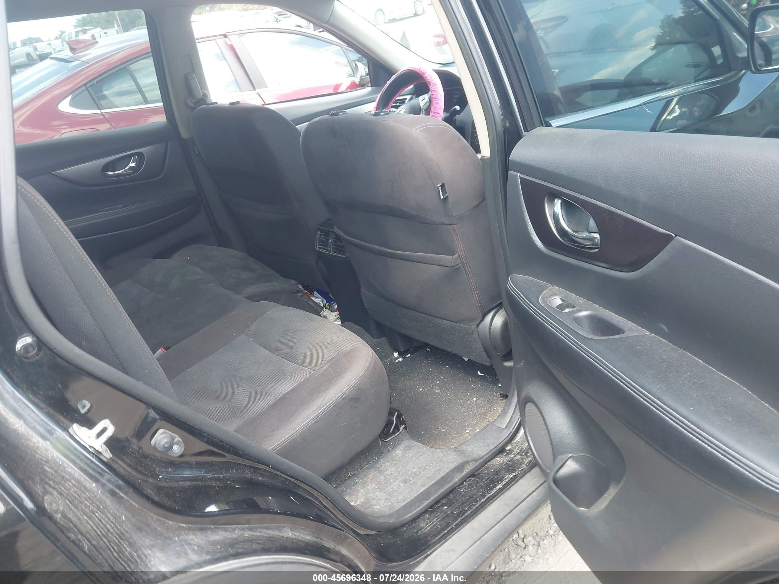 2015 Nissan Rogue S Black vin: KNMAT2MV2FP561958