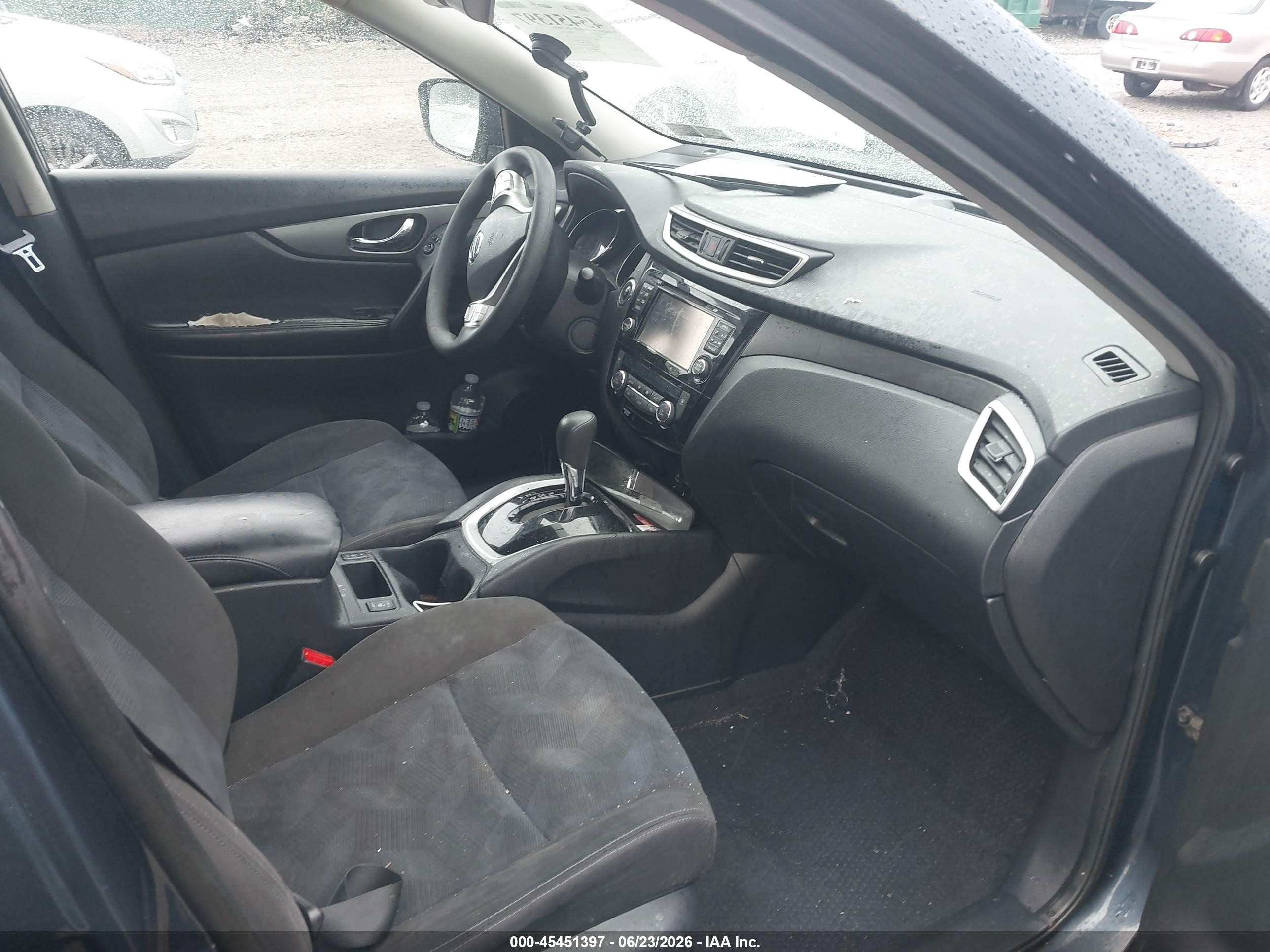 2015 Nissan Rogue Sv Blue vin: KNMAT2MV2FP575651