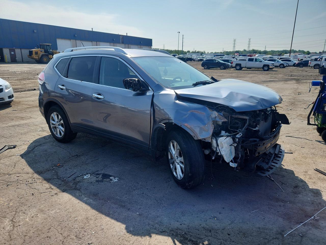 2016 Nissan Rogue Sv Серебряный vin: KNMAT2MV2GP601182
