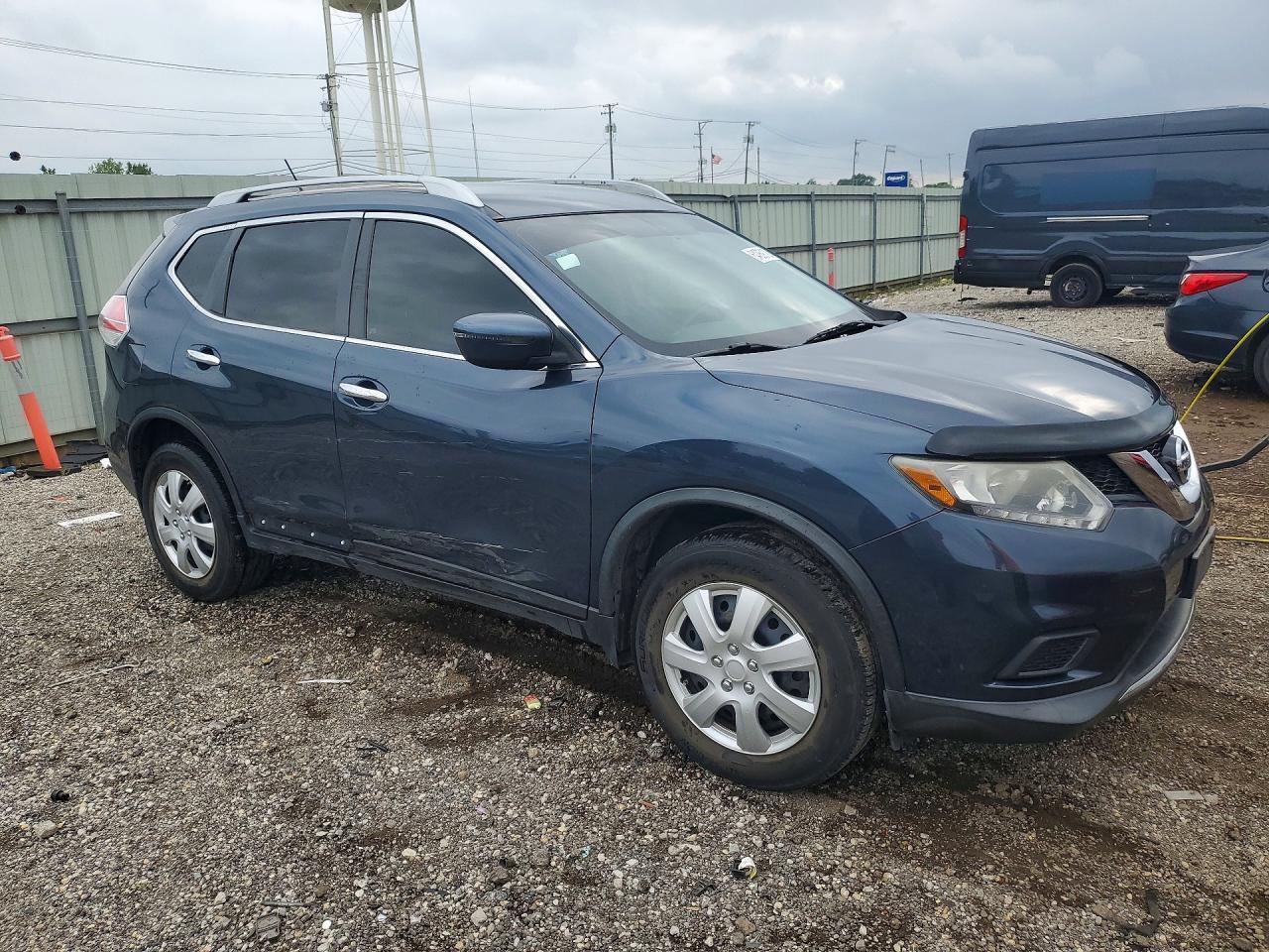 2016 Nissan Rogue S Blue vin: KNMAT2MV2GP617592