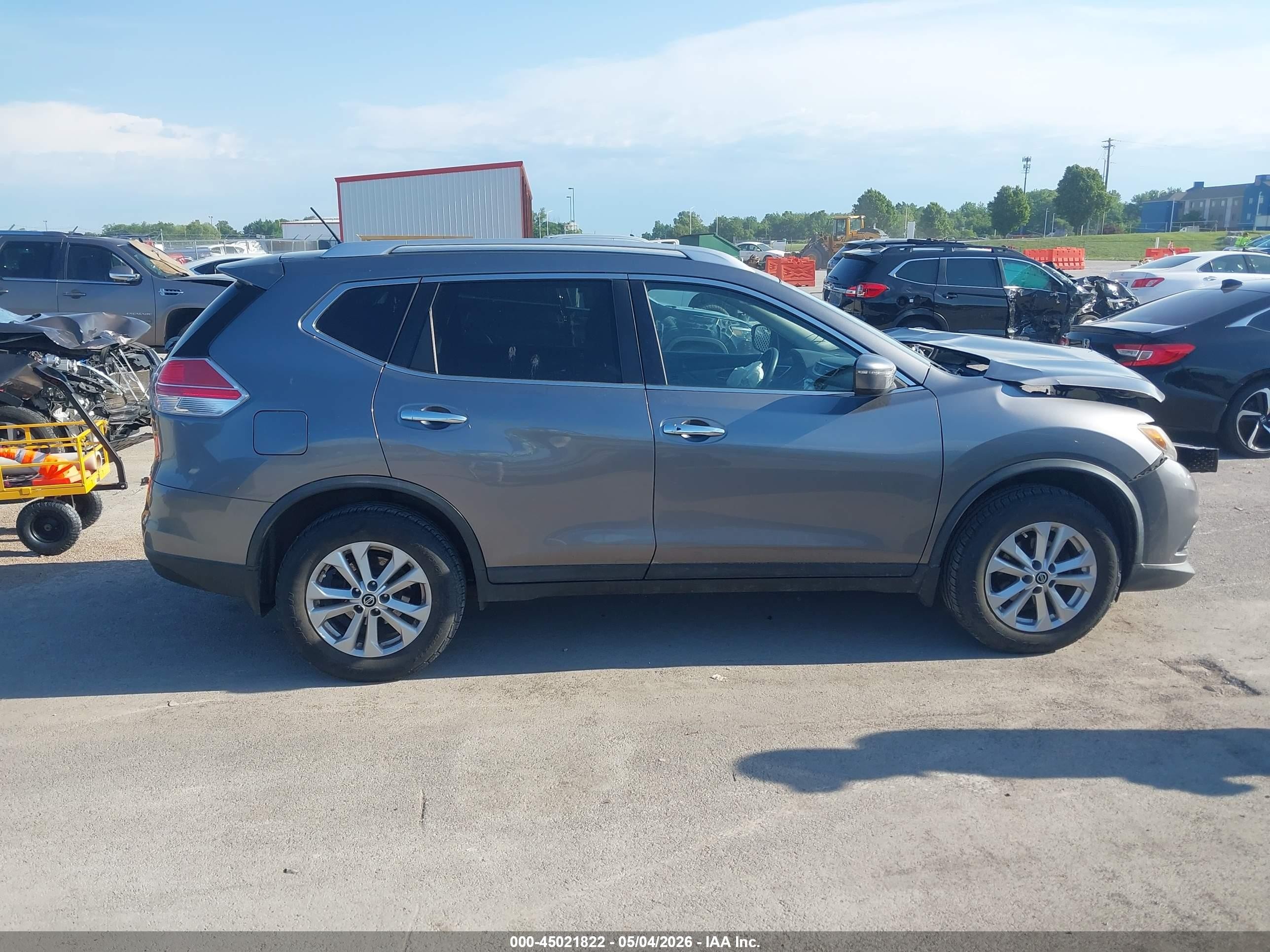 2016 Nissan Rogue Sv Gray vin: KNMAT2MV2GP651712