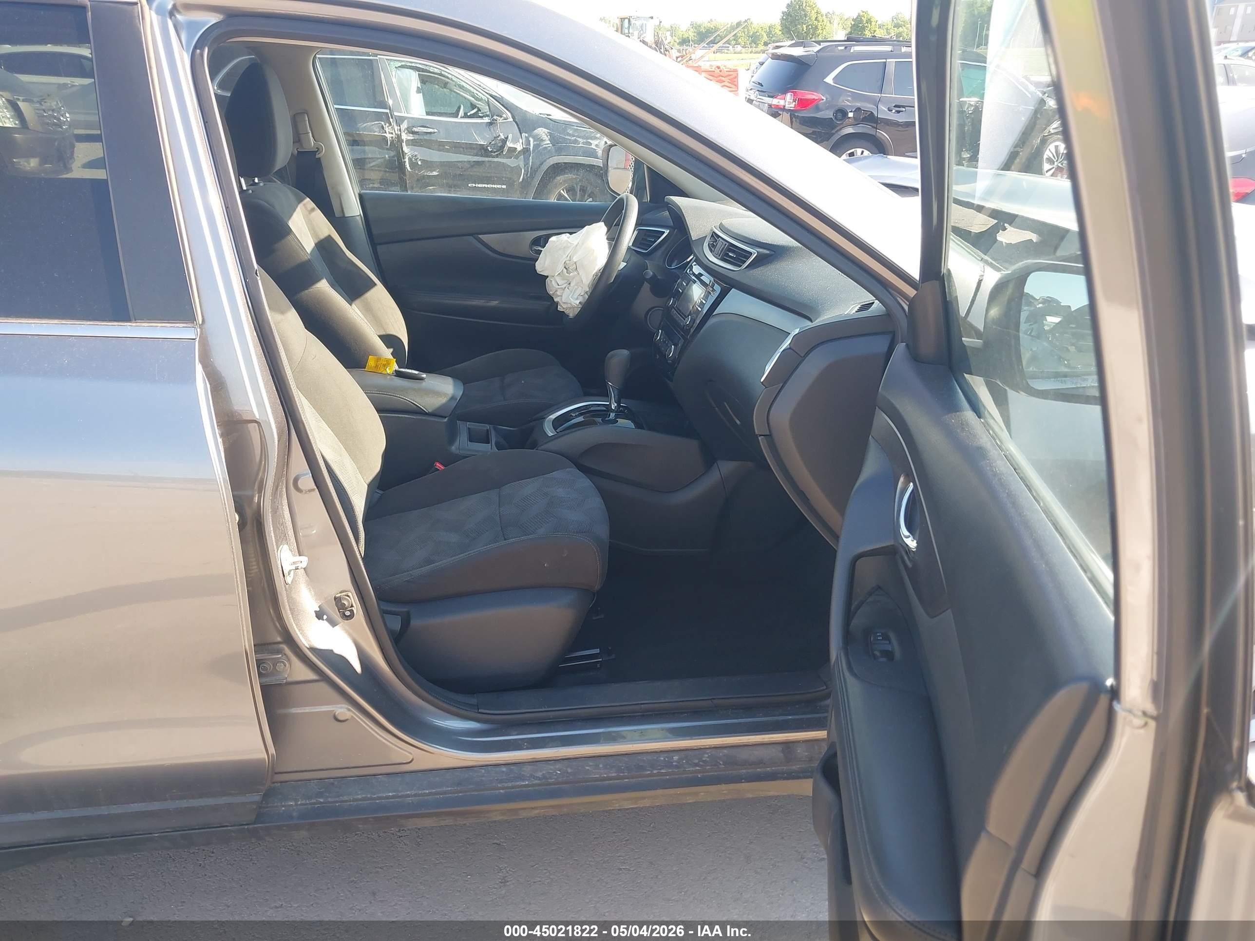 2016 Nissan Rogue Sv Gray vin: KNMAT2MV2GP651712