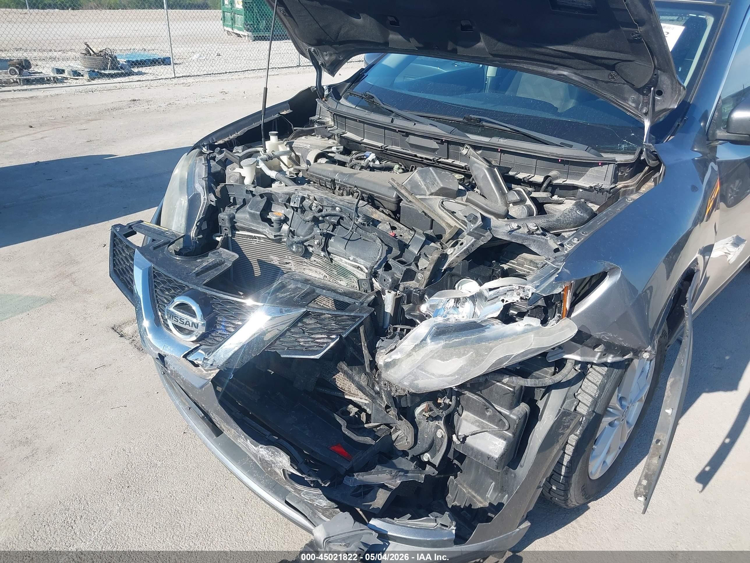 2016 Nissan Rogue Sv Gray vin: KNMAT2MV2GP651712