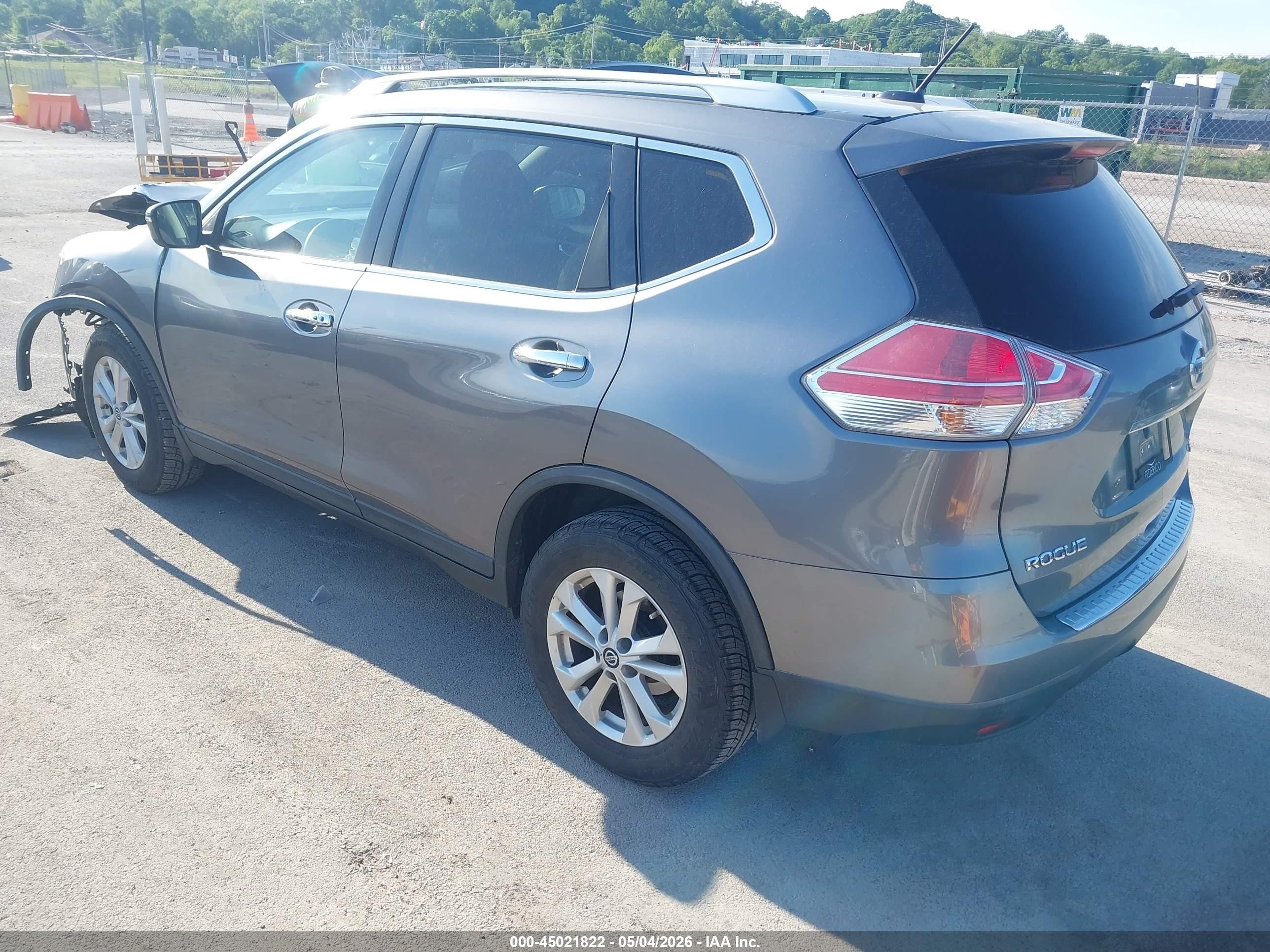 2016 Nissan Rogue Sv Gray vin: KNMAT2MV2GP651712