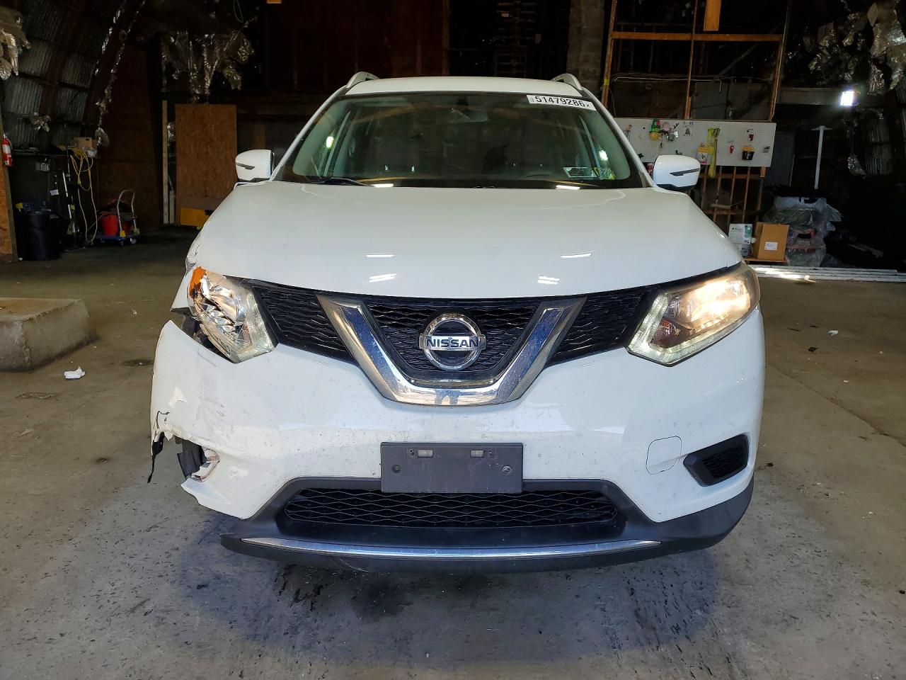2016 Nissan Rogue Sv White vin: KNMAT2MV2GP673256