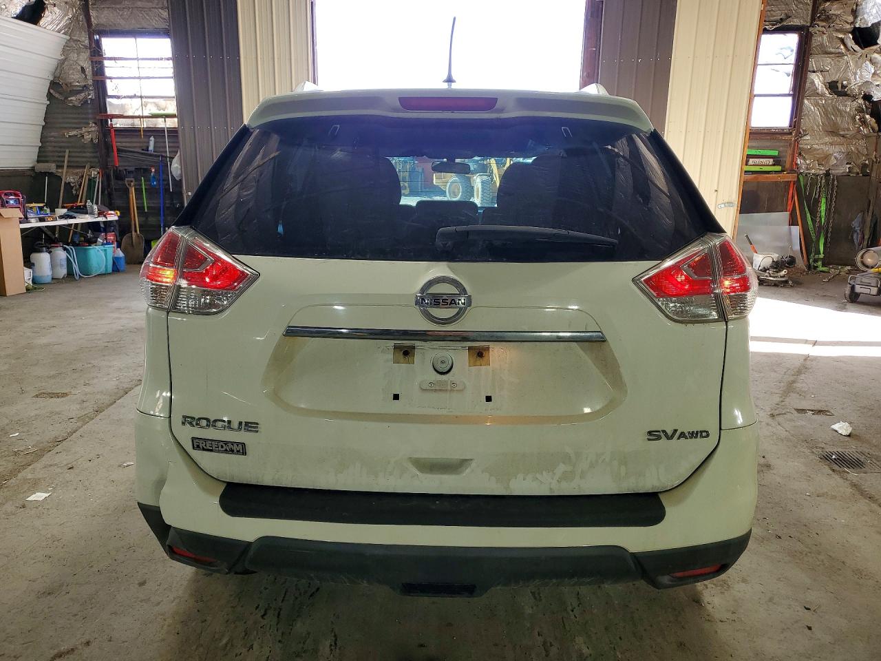 2016 Nissan Rogue Sv White vin: KNMAT2MV2GP673256