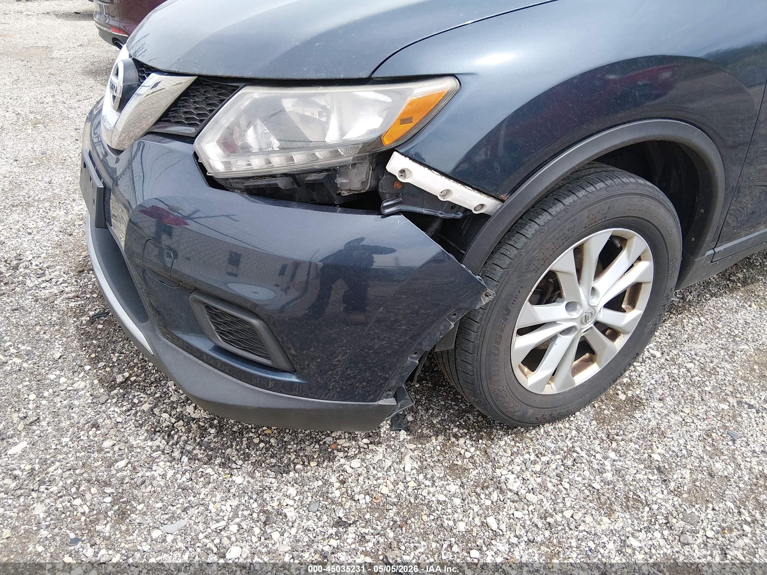 2016 Nissan Rogue Sv Dark Blue vin: KNMAT2MV2GP727719