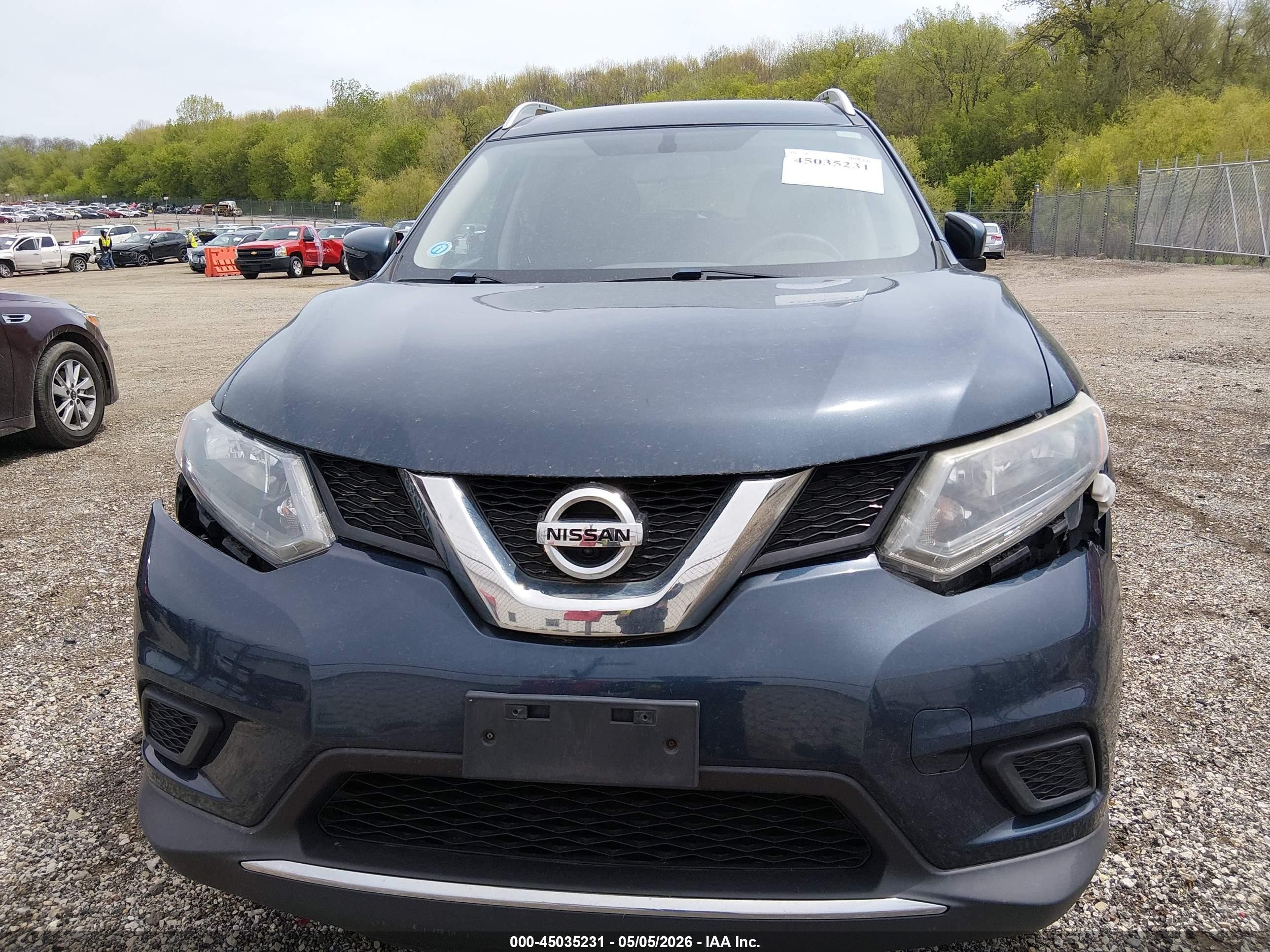 2016 Nissan Rogue Sv Dark Blue vin: KNMAT2MV2GP727719
