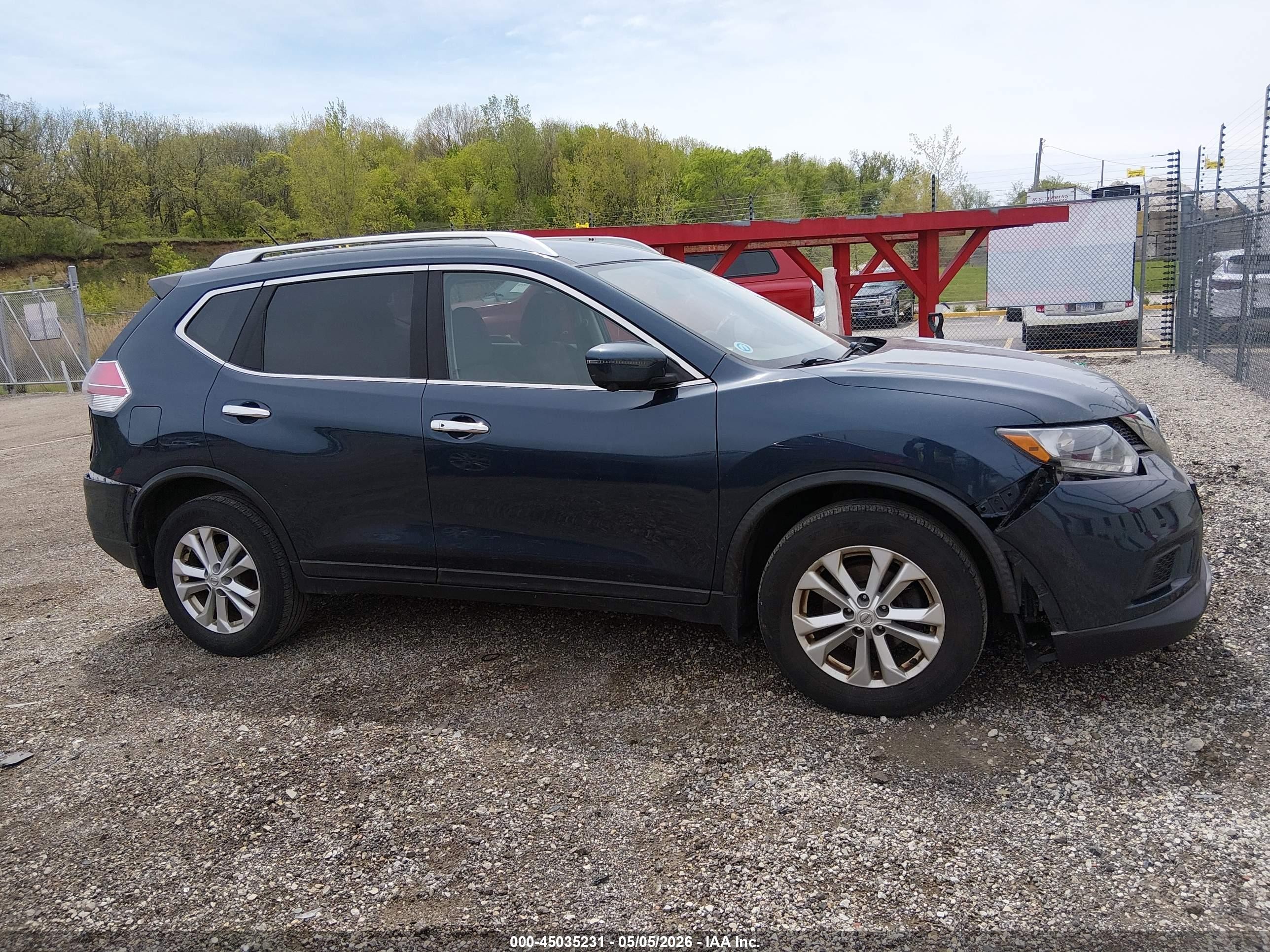 2016 Nissan Rogue Sv Dark Blue vin: KNMAT2MV2GP727719