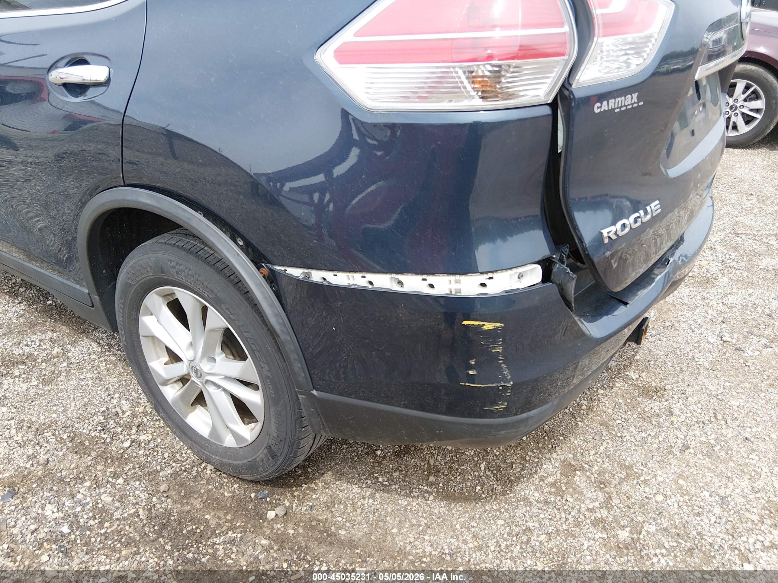 2016 Nissan Rogue Sv Dark Blue vin: KNMAT2MV2GP727719