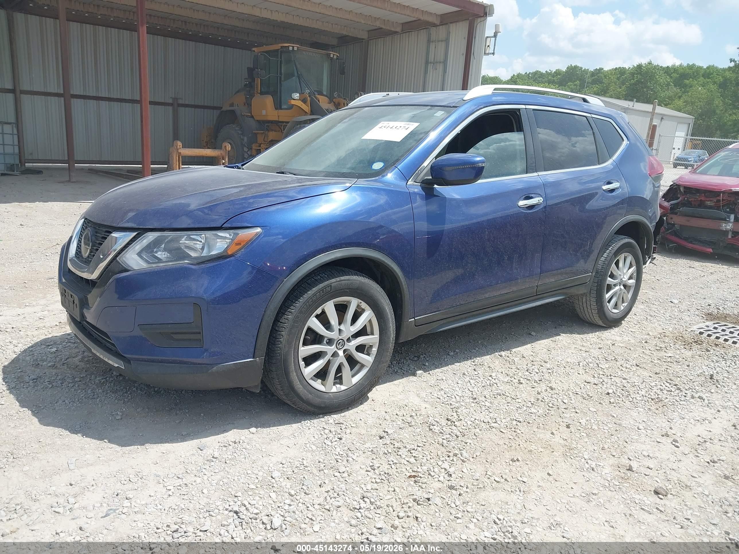 2019 Nissan Rogue Sv Blue vin: KNMAT2MV2KP509854