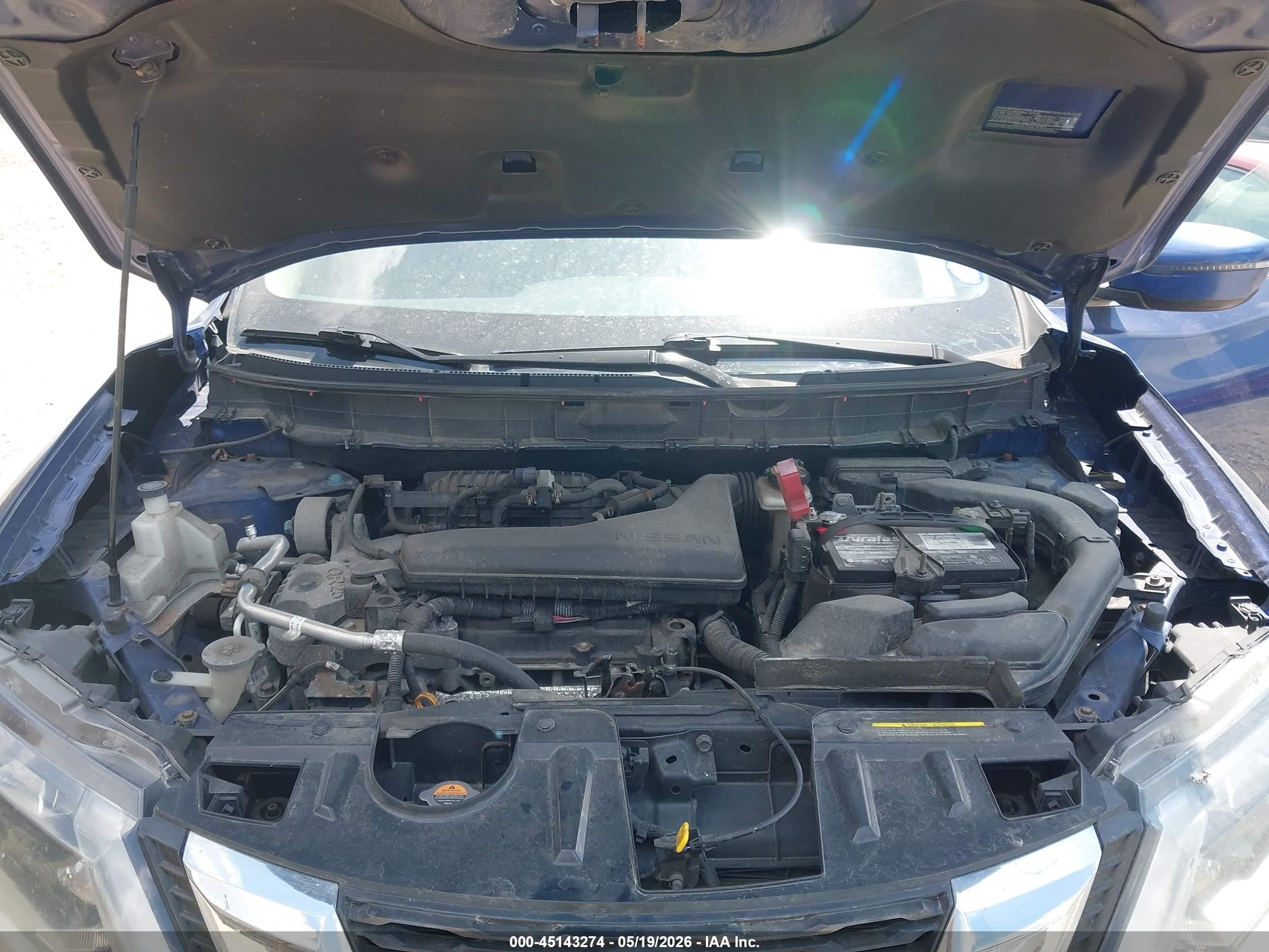 2019 Nissan Rogue Sv Blue vin: KNMAT2MV2KP509854