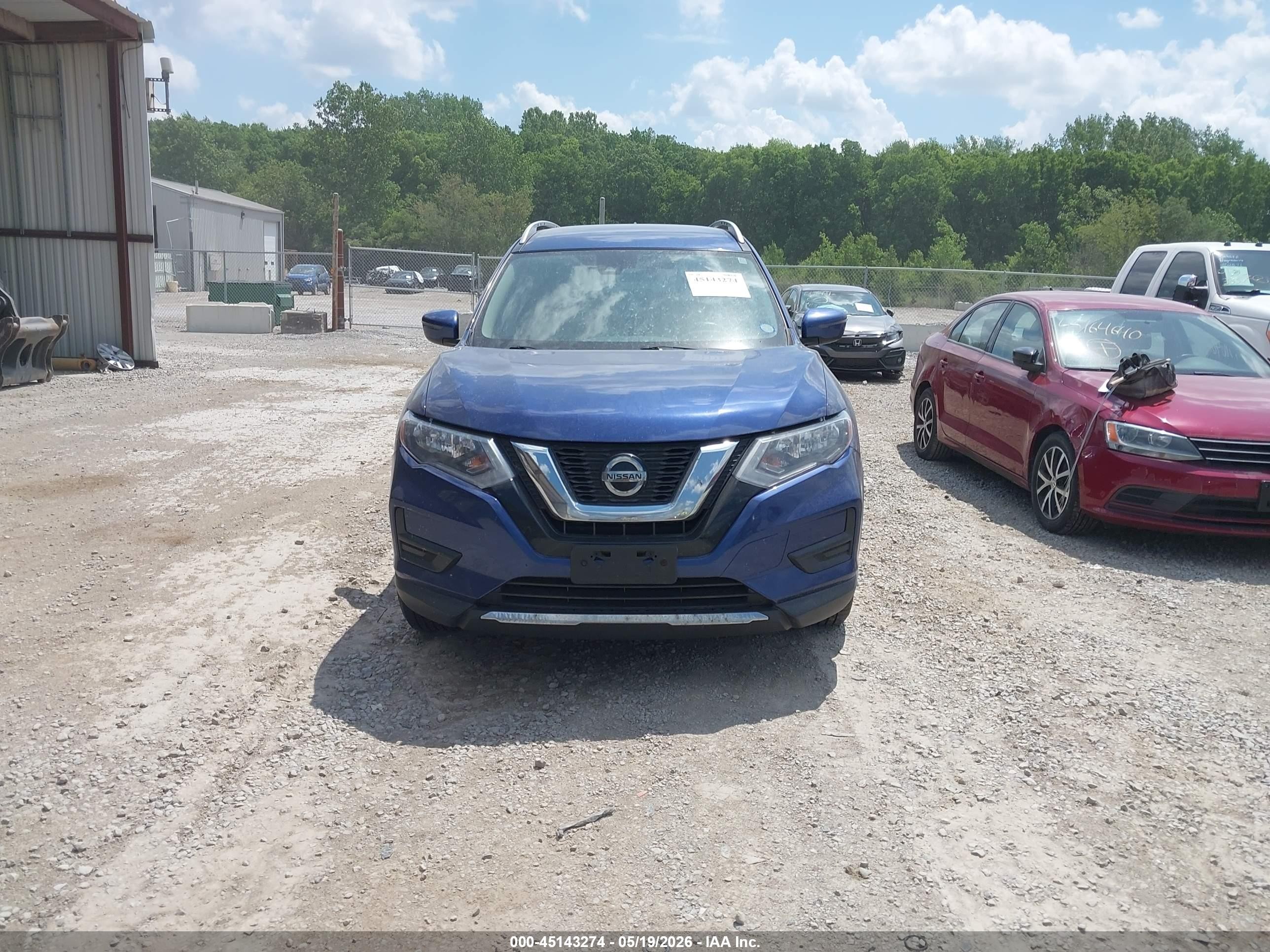 2019 Nissan Rogue Sv Blue vin: KNMAT2MV2KP509854