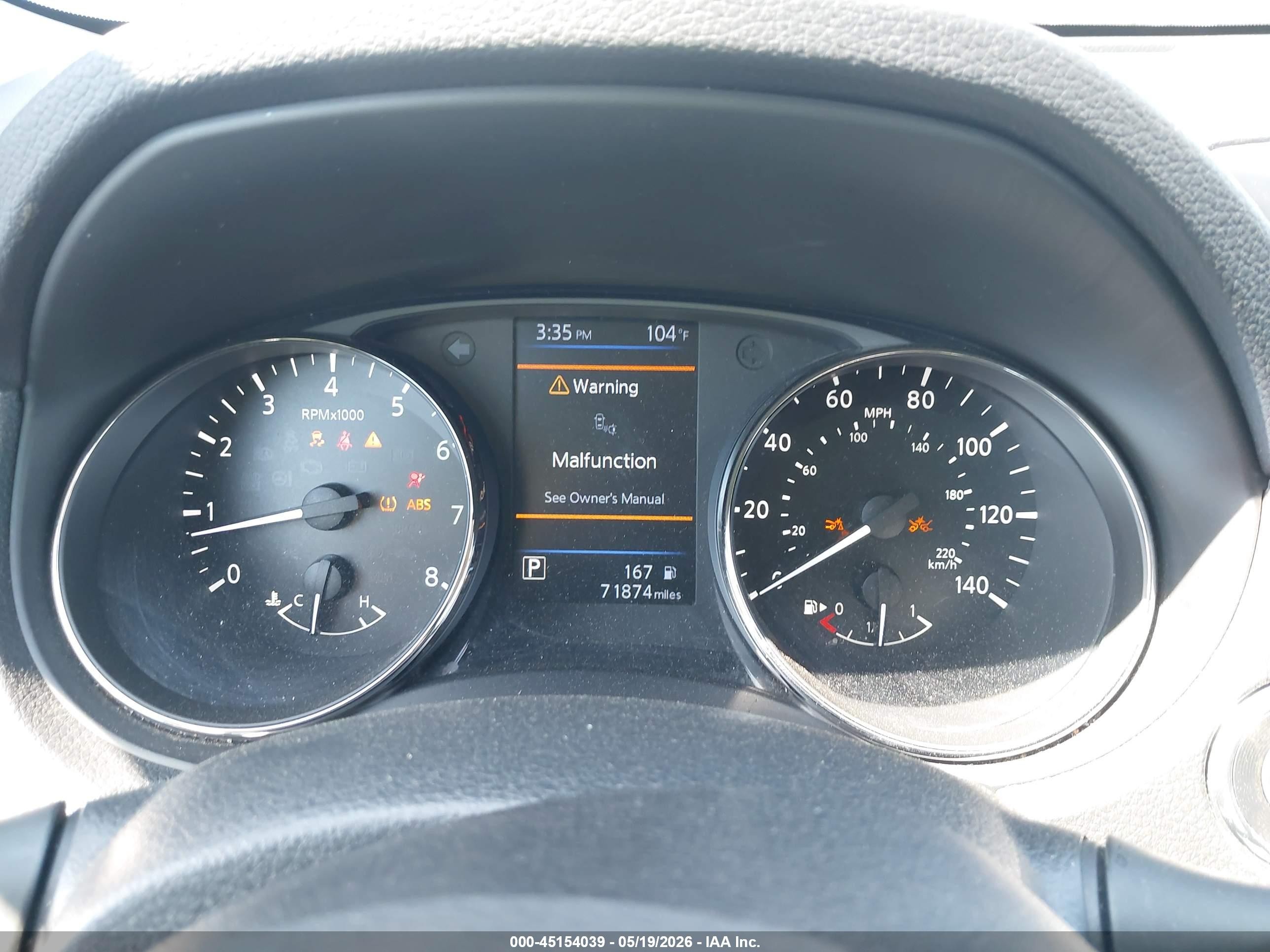 2019 Nissan Rogue Sv Черный vin: KNMAT2MV2KP530395