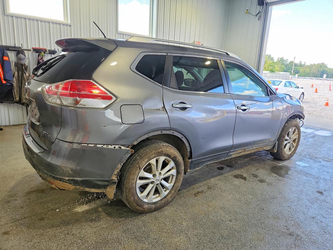 2015 Nissan Rogue Sv Gray vin: KNMAT2MV3FP508881