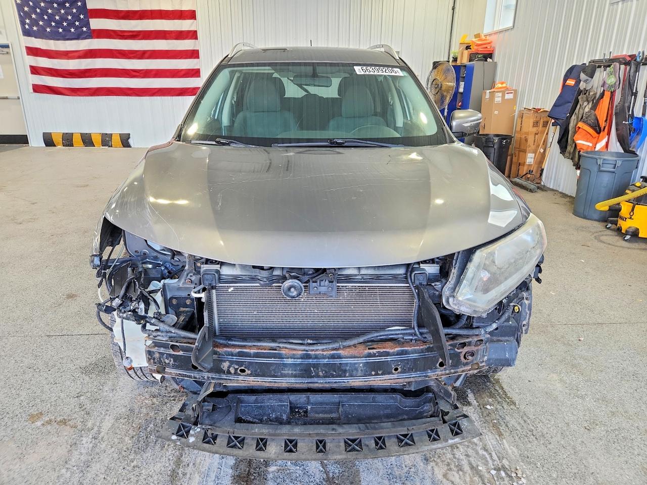 2015 Nissan Rogue Sv Gray vin: KNMAT2MV3FP508881