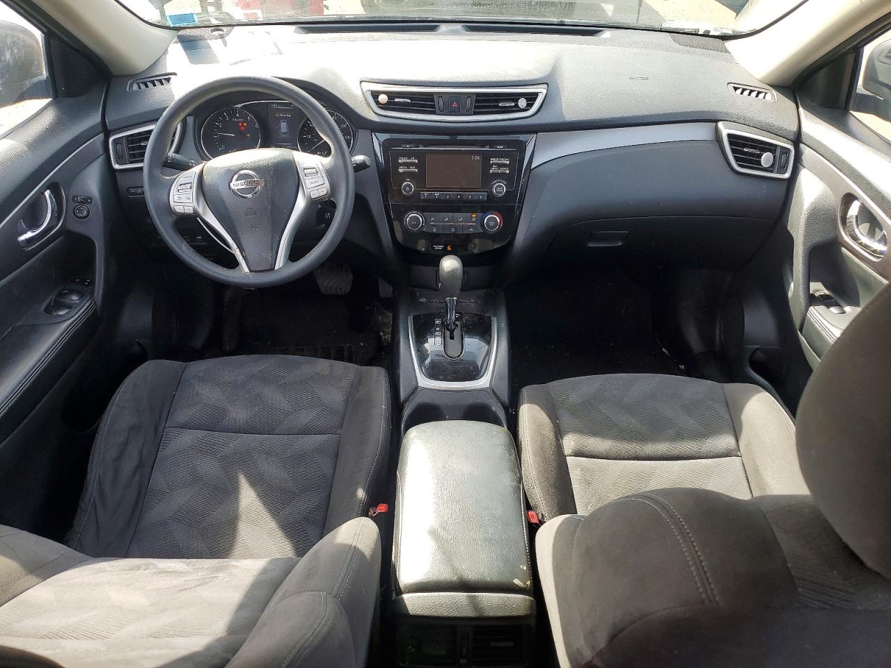 2015 Nissan Rogue S Black vin: KNMAT2MV3FP509433