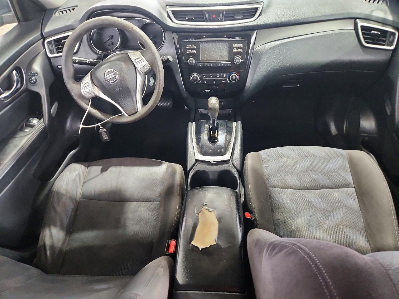 2015 Nissan Rogue S Black vin: KNMAT2MV3FP515880