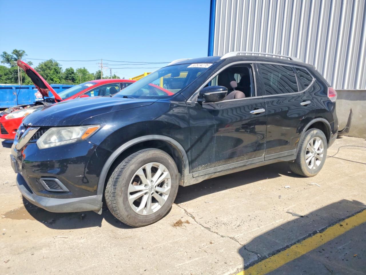 2015 Nissan Rogue Sv Black vin: KNMAT2MV3FP517080
