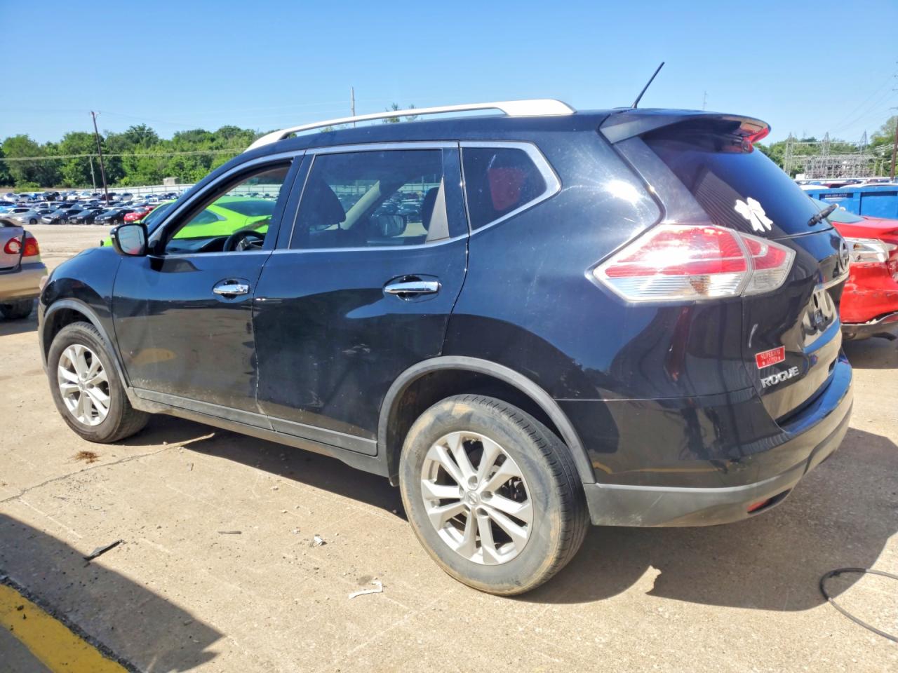 2015 Nissan Rogue Sv Black vin: KNMAT2MV3FP517080