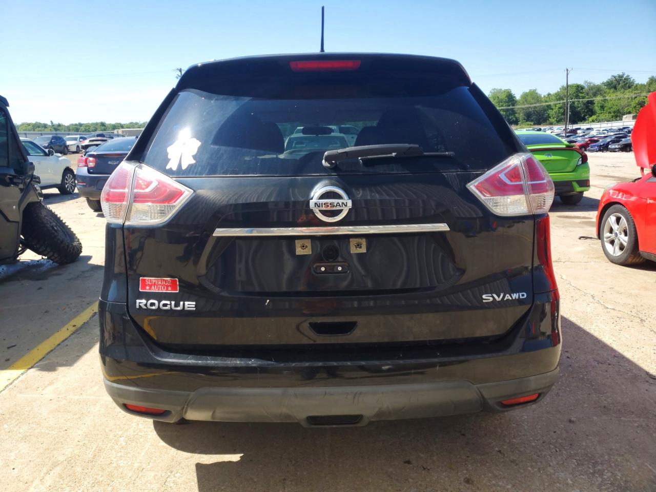 2015 Nissan Rogue Sv Black vin: KNMAT2MV3FP517080