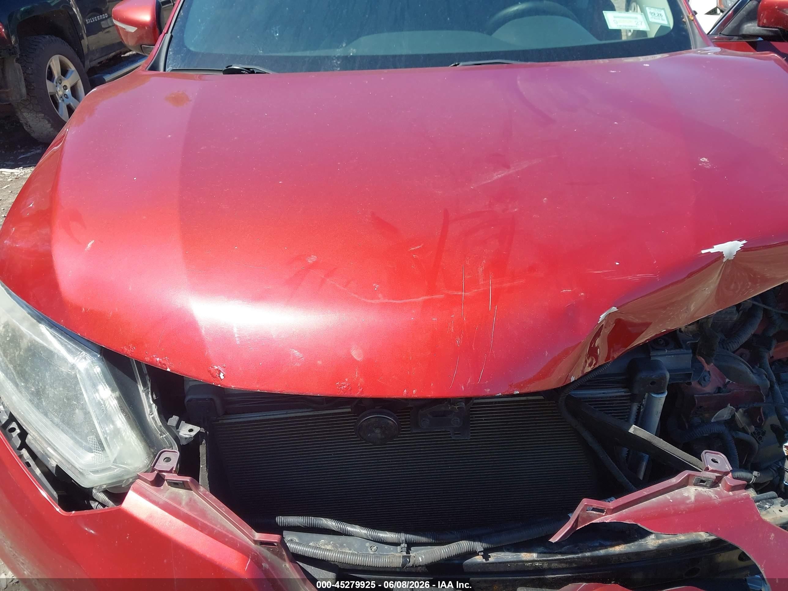 2015 Nissan Rogue Sv Red vin: KNMAT2MV3FP520917