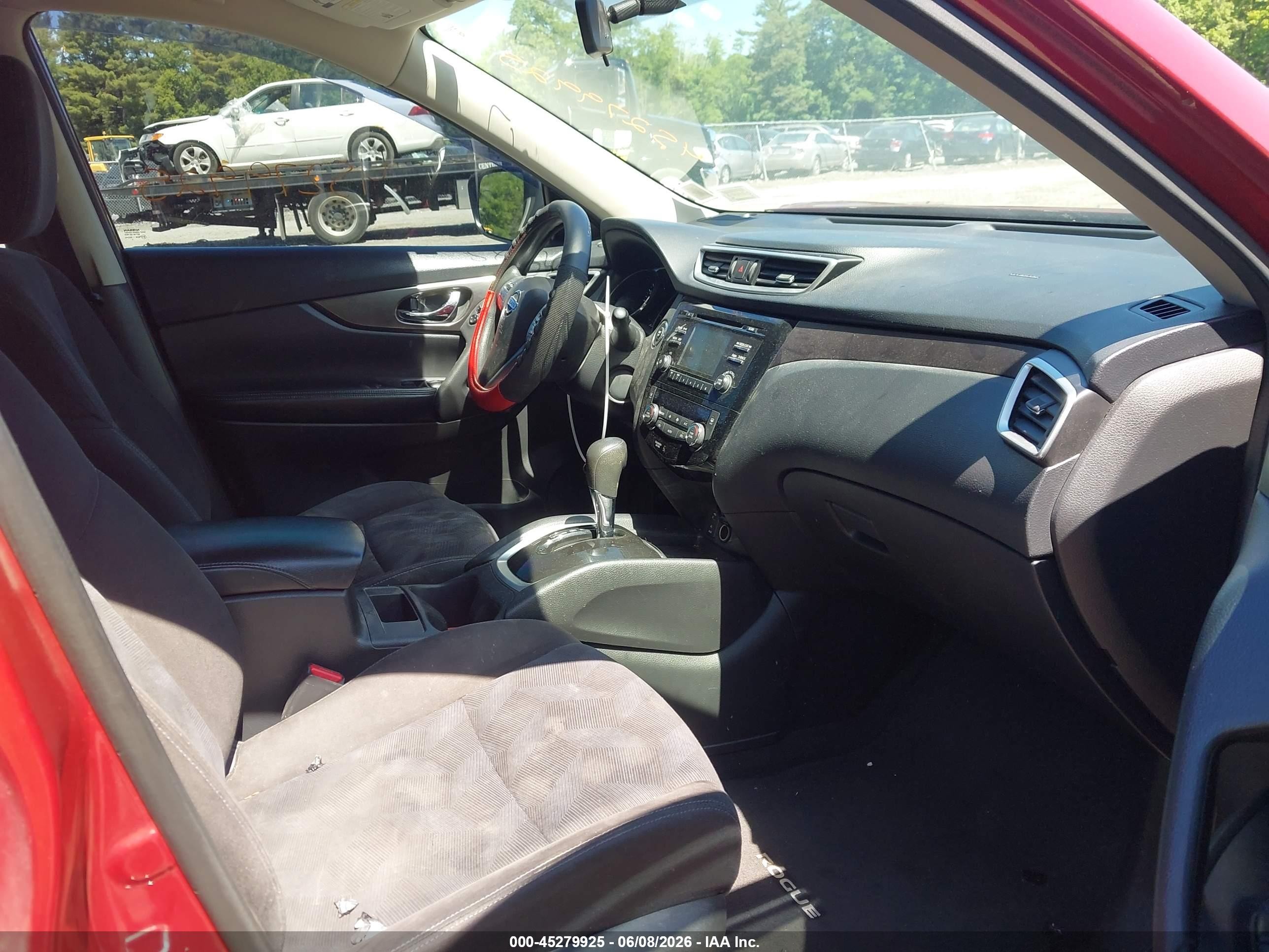 2015 Nissan Rogue Sv Red vin: KNMAT2MV3FP520917
